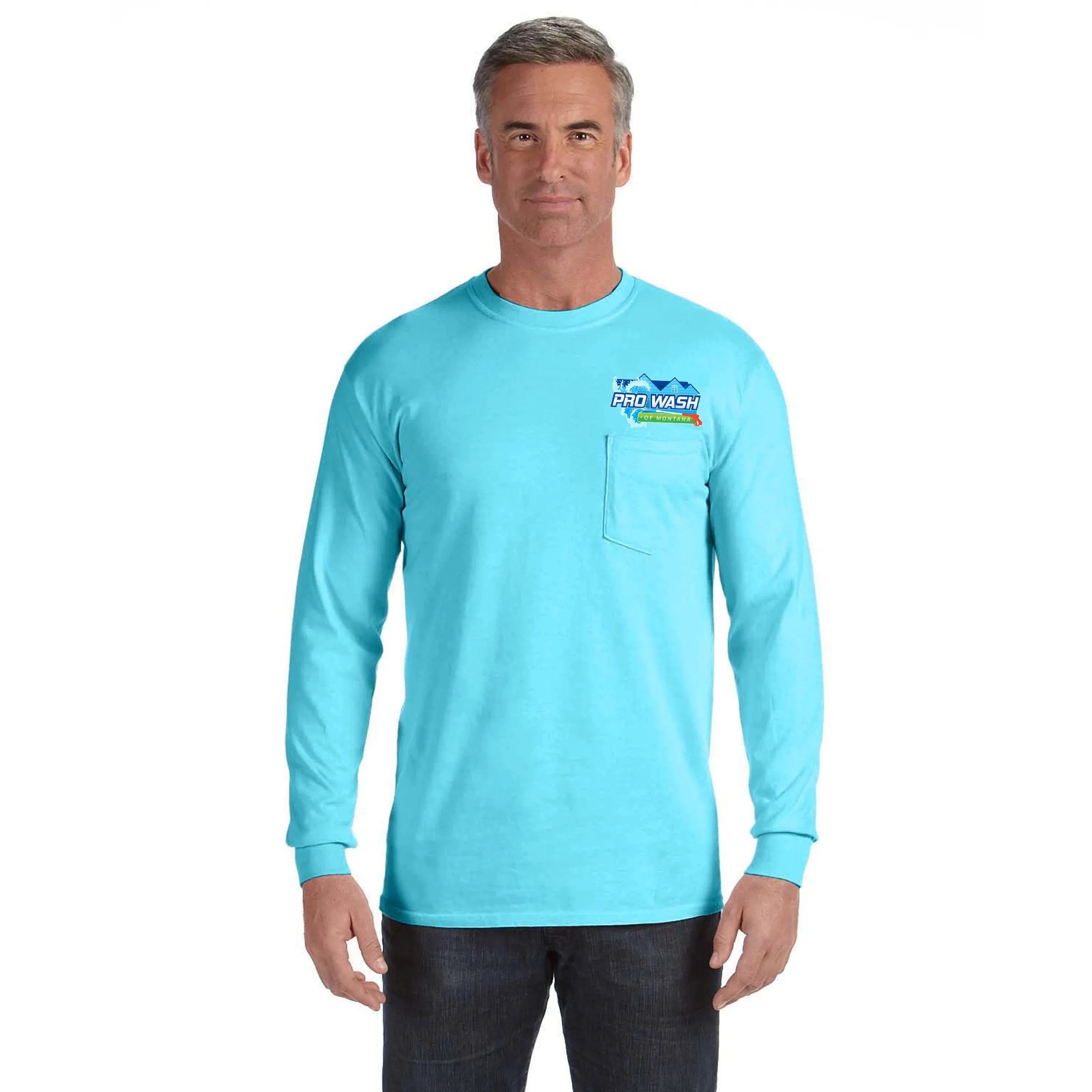 COMFORT COLORS ADULT 6.1 OZ LONG-SLEEVE POCKET T-SHIRT 25