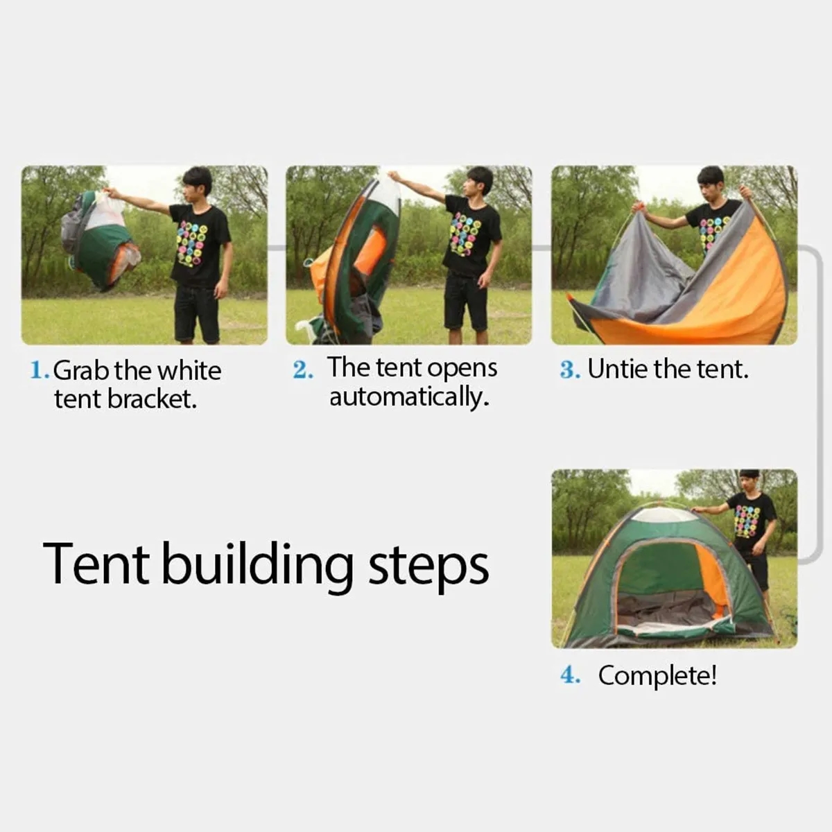 Instant Pop Up Lightweight Camping Tent 5