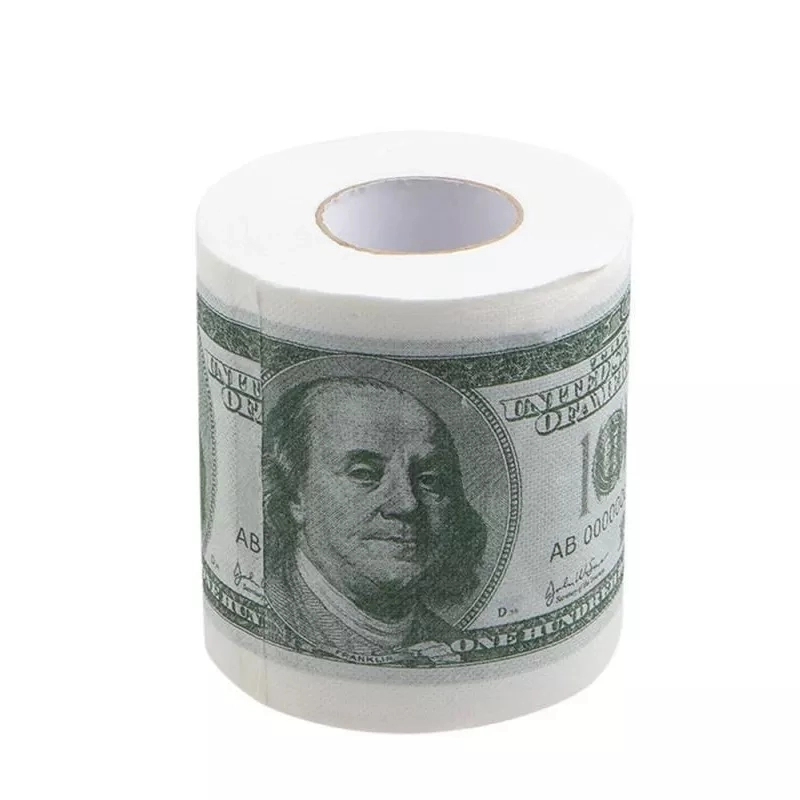 Custom Dollar Printed Toilet Paper 4