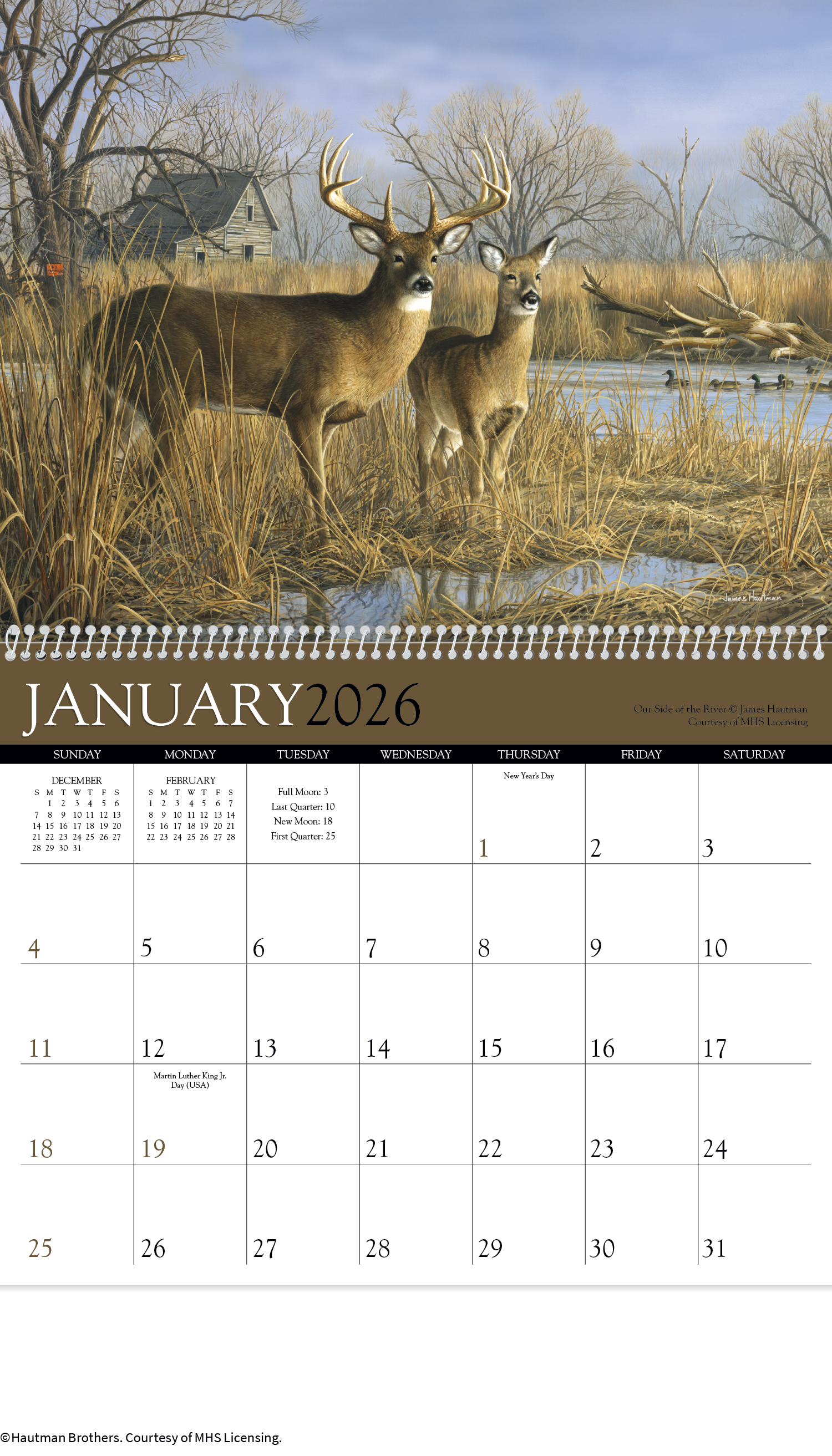 Triumph® Calendars Wildlife Art by the Hautman Brothers Calendar 43
