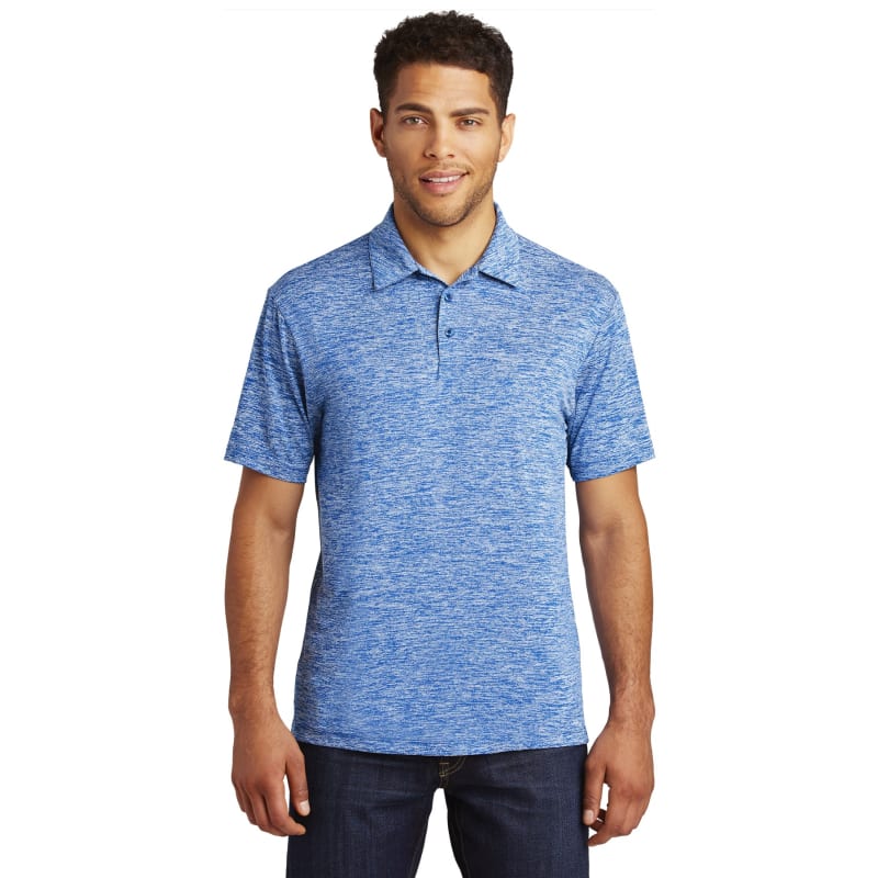 Sport-Tek PosiCharge Electric Heather Polo. 27