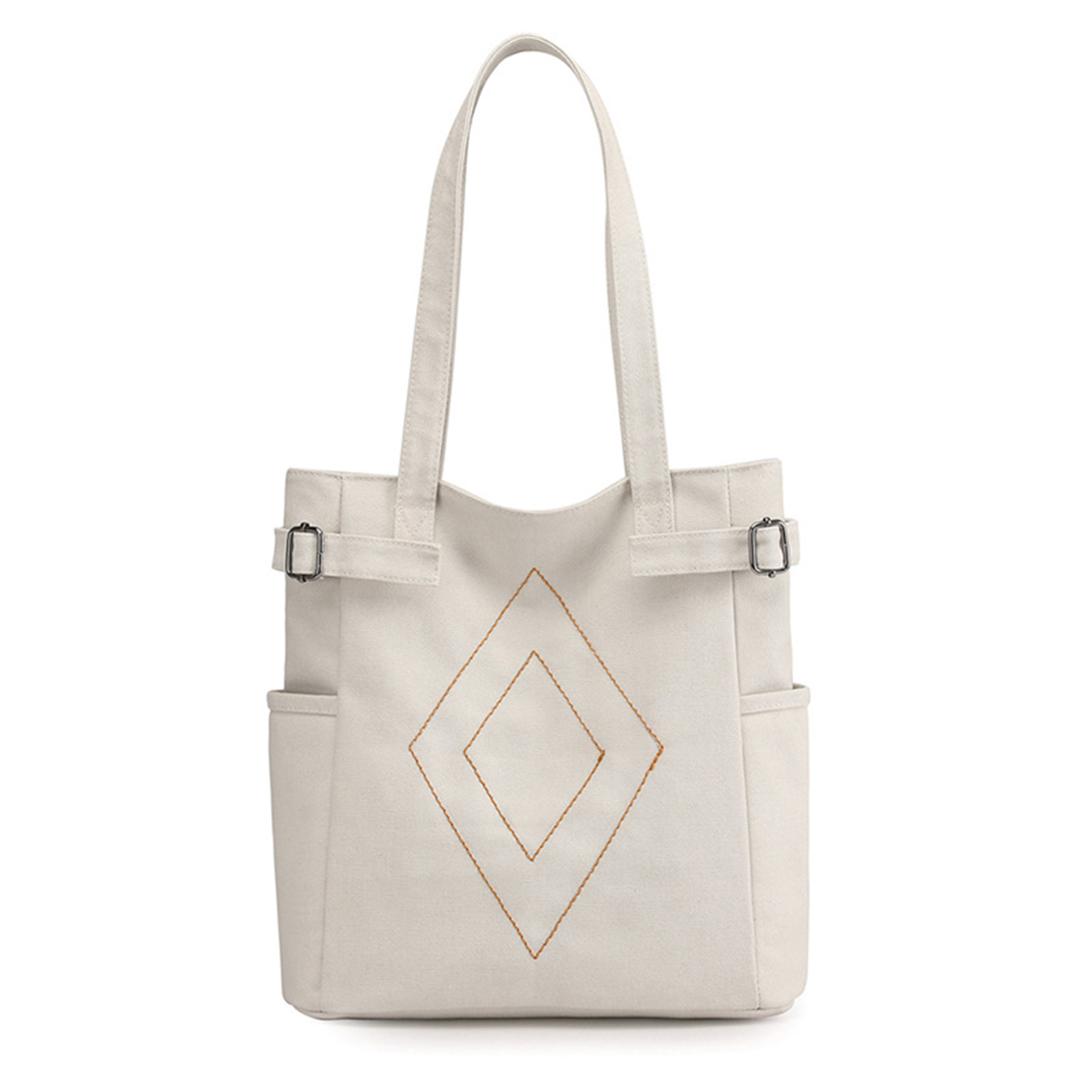Canvas Shoulder Tote Bag for women, custom tote bag with logo imprint 9