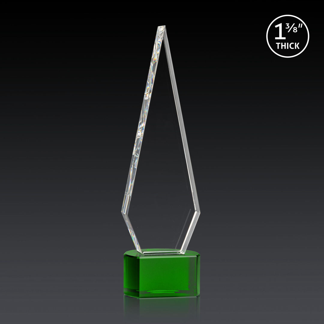 Springfield 3D Award on Paragon Base - Green 4