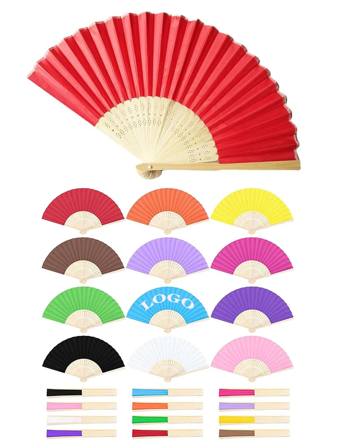 Fabric Folding Fan 1