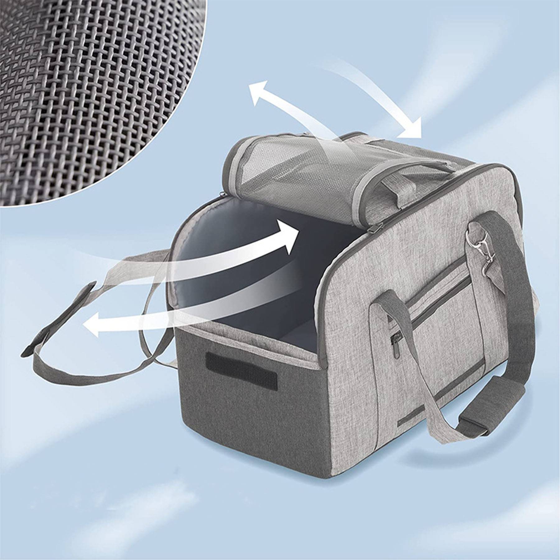Canvas Dog Carrier Crossbody Bag Handbag 3