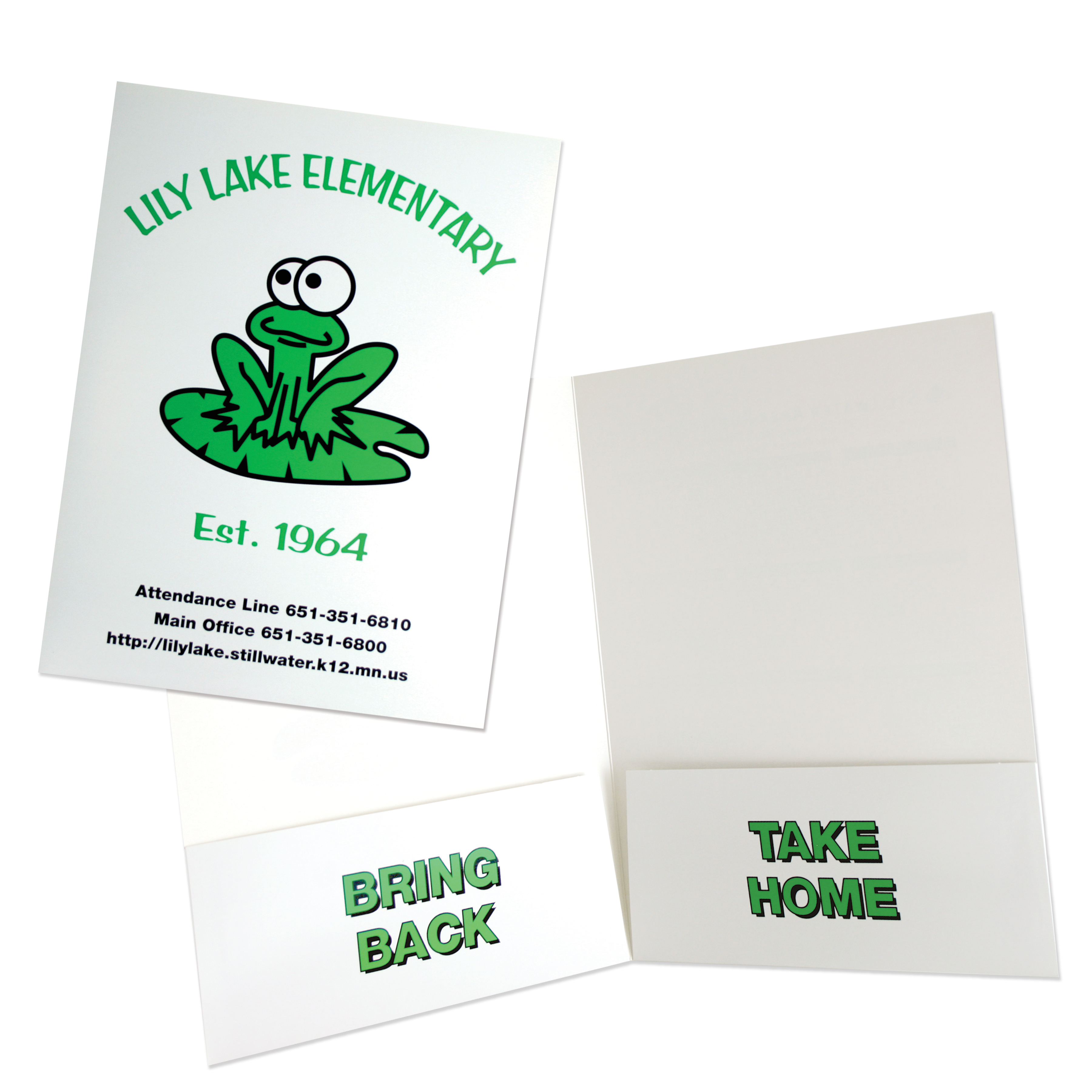 Quick Ship Pocket Folder Printed Two PMS Colors 40