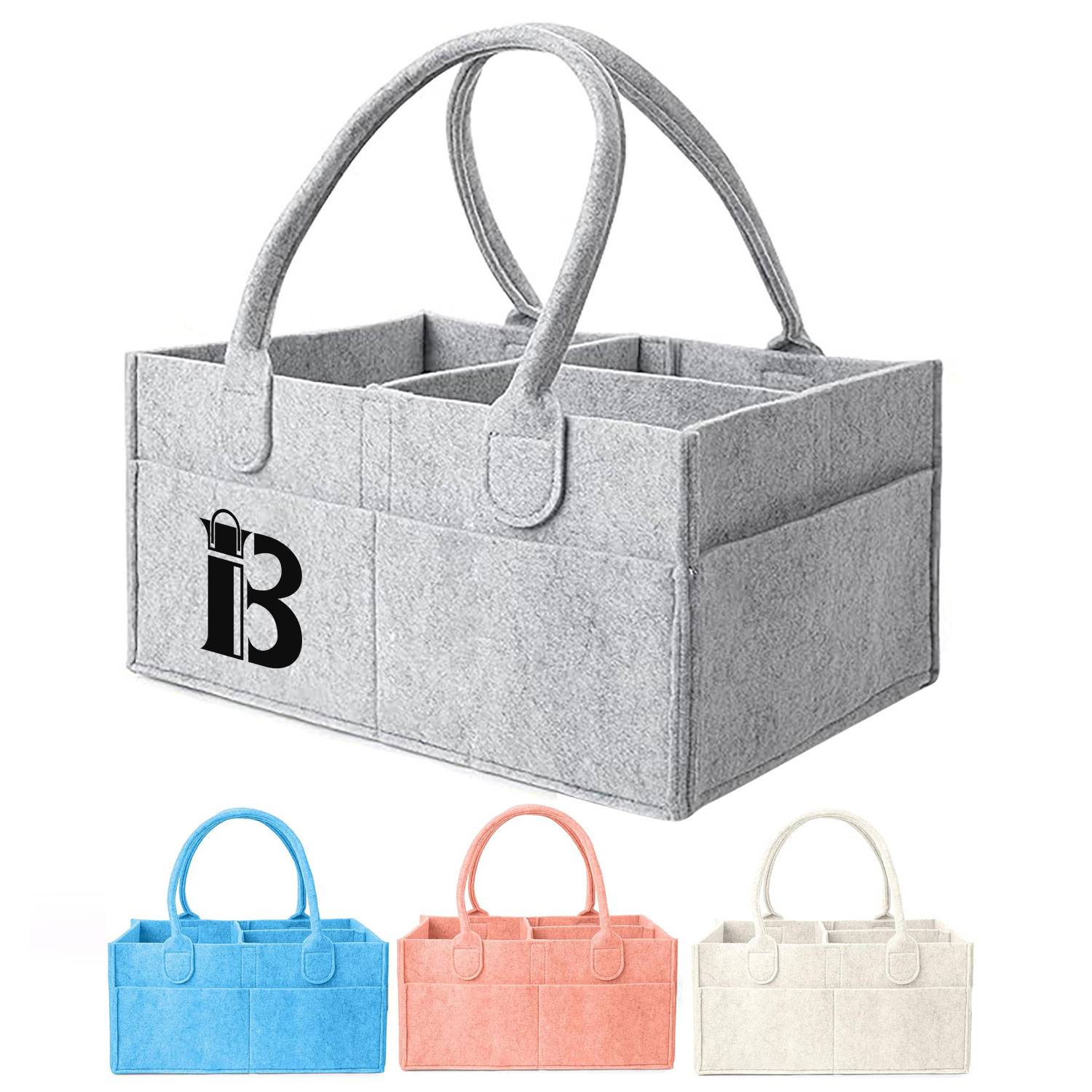 Felt diaper storage bag 1