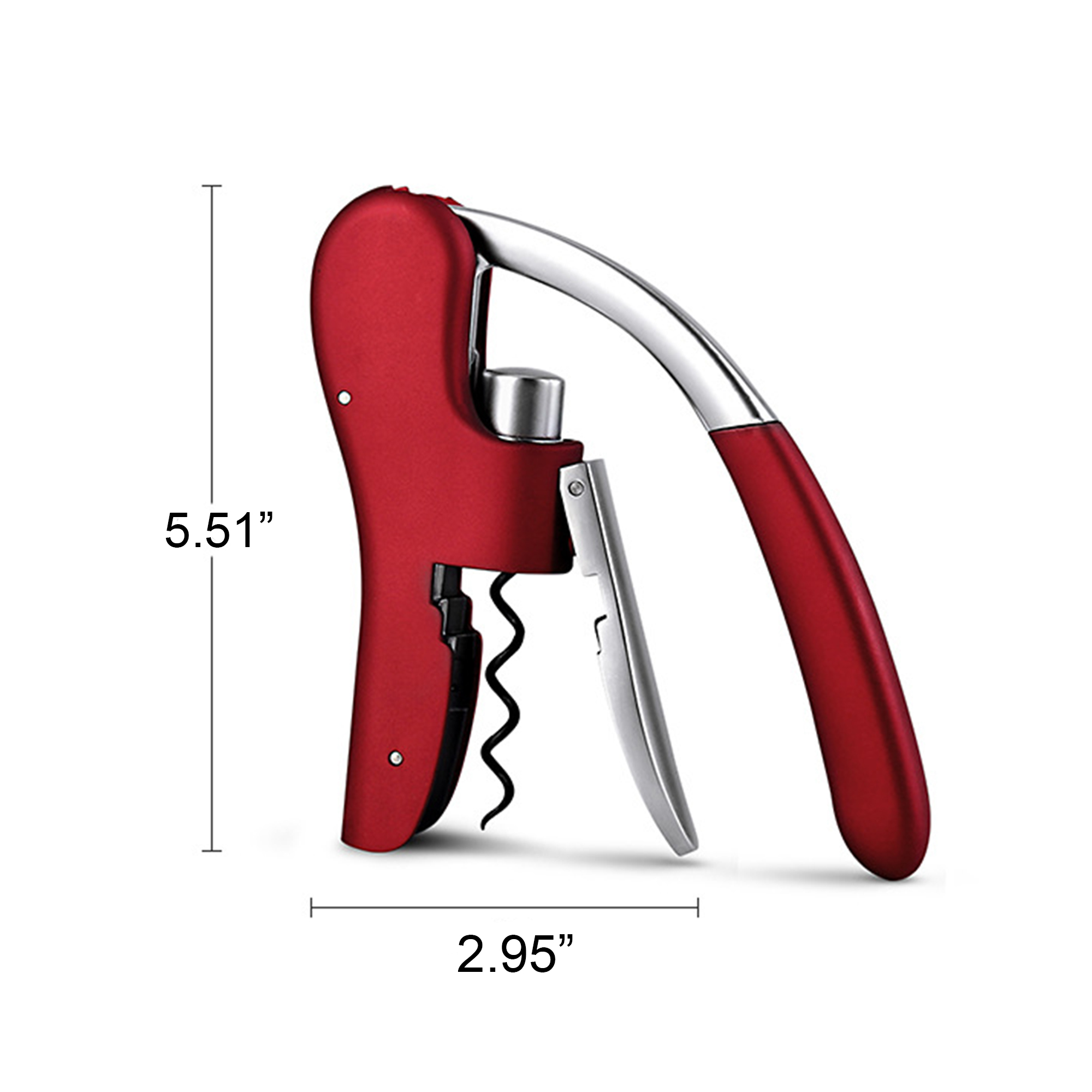 Premium Zinc Alloy Wine Opener with Press Mechanism 3