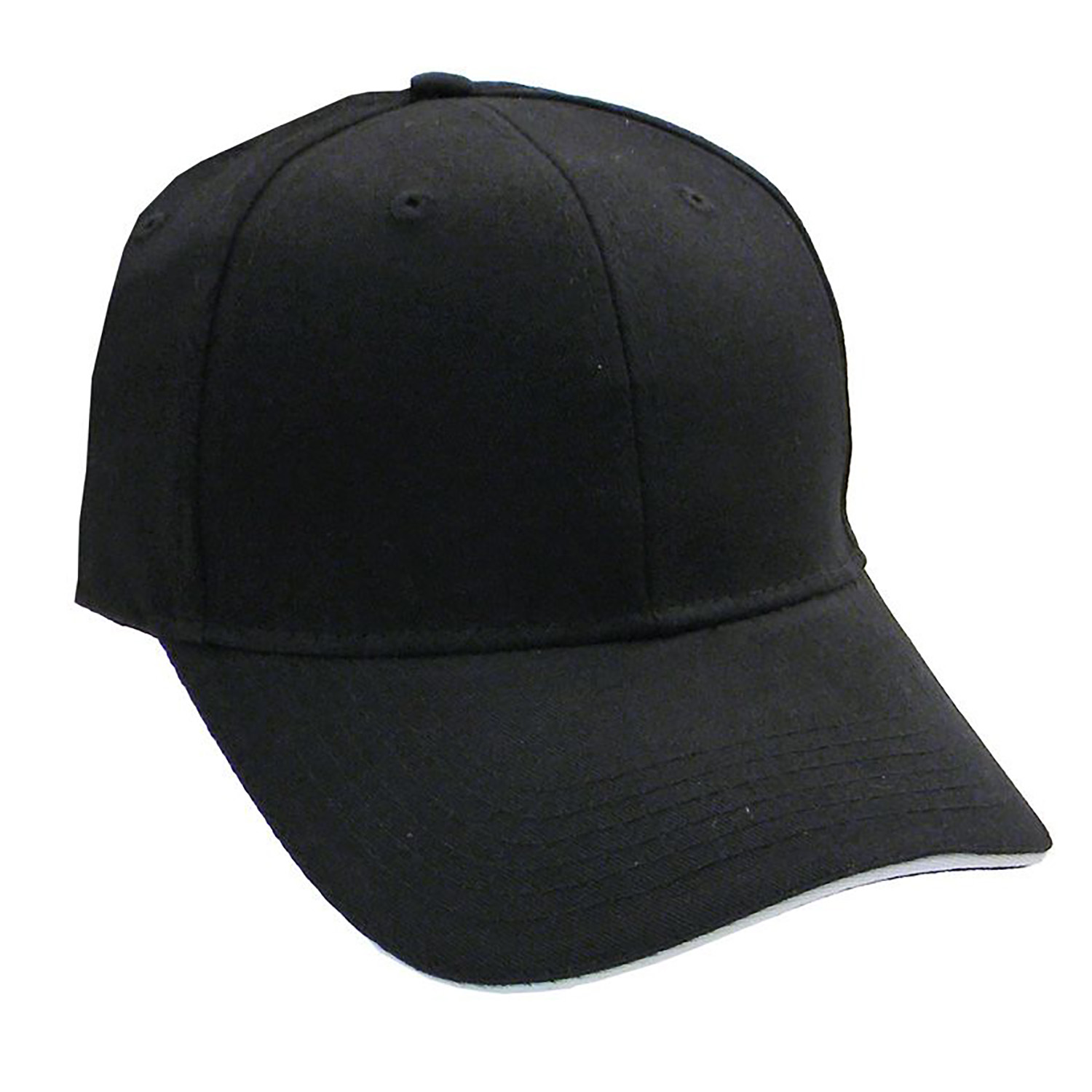 Brushed Cotton Twill Cap w/Sandwich Bill 20