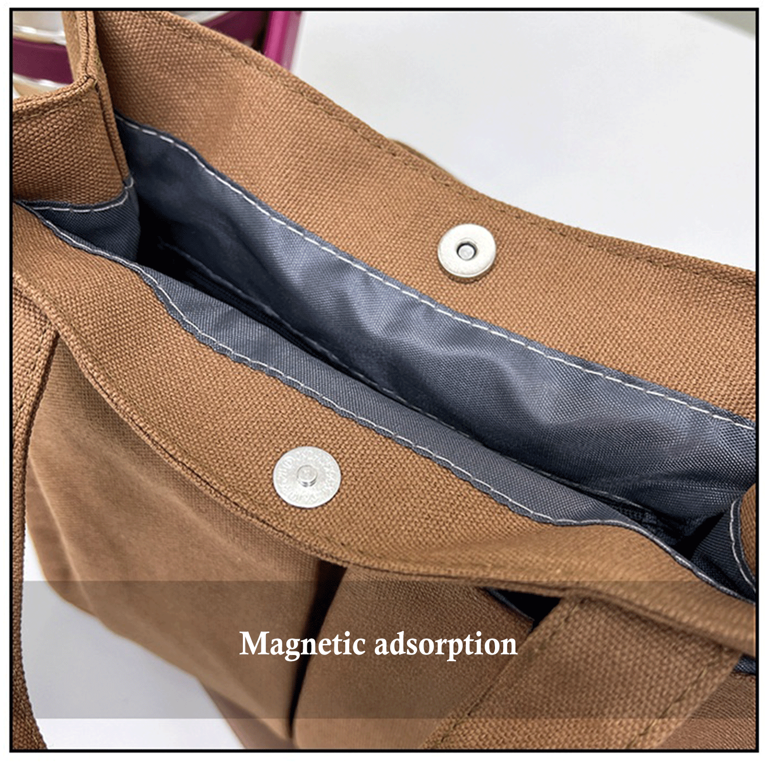Multiple Pockets large shopping shoulder Canvas Tote Bag 16