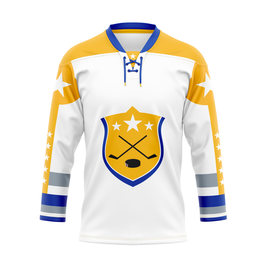 Men's & Kids' Ice Hockey Jersey with Lace Collar