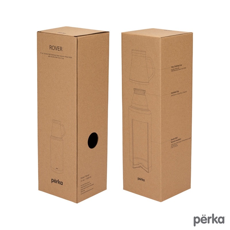 Perka® Rover 51 oz. Double Wall, Stainless Steel Growler w/ Cup 18