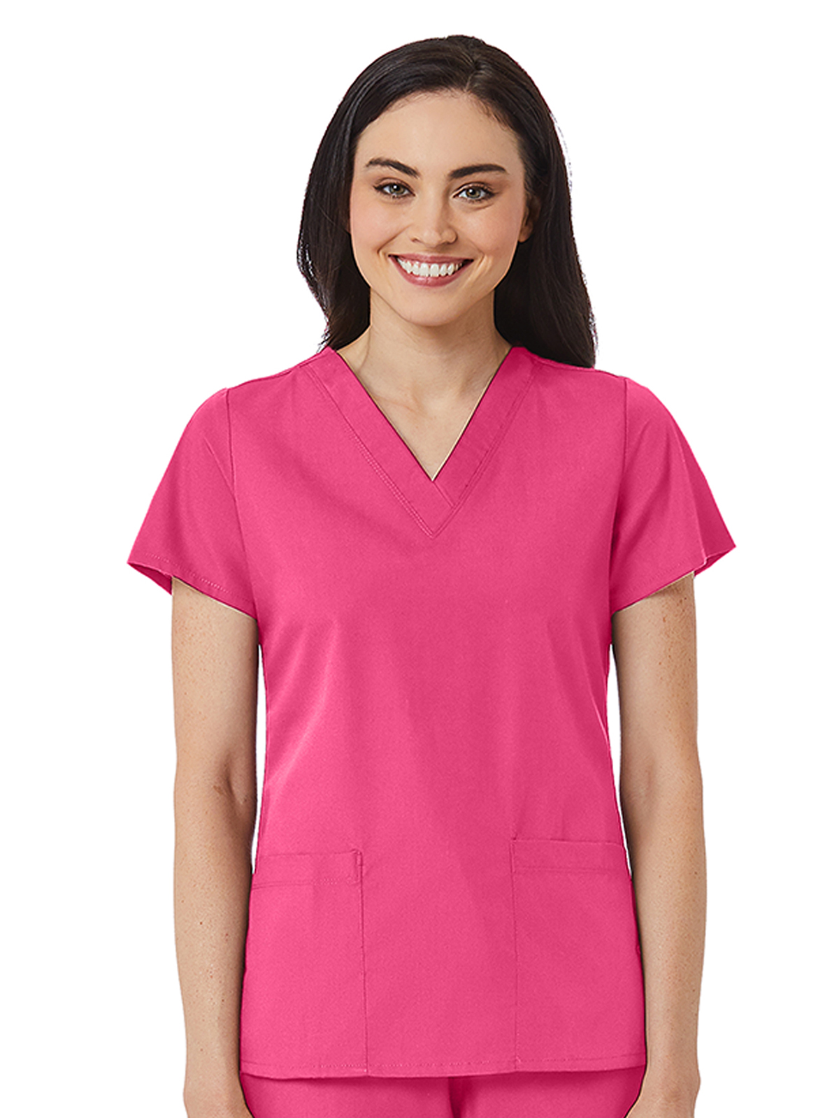 Maevn - Red Panda - Women's V-Neck Two Pocket Top 3