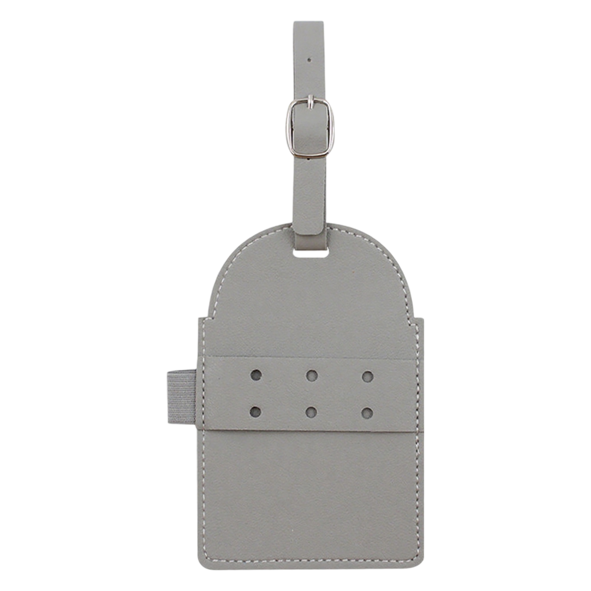Polyurethane Leather Tee Holder Tag With Pencil Slot Strap 3.23" x 4.73" 3