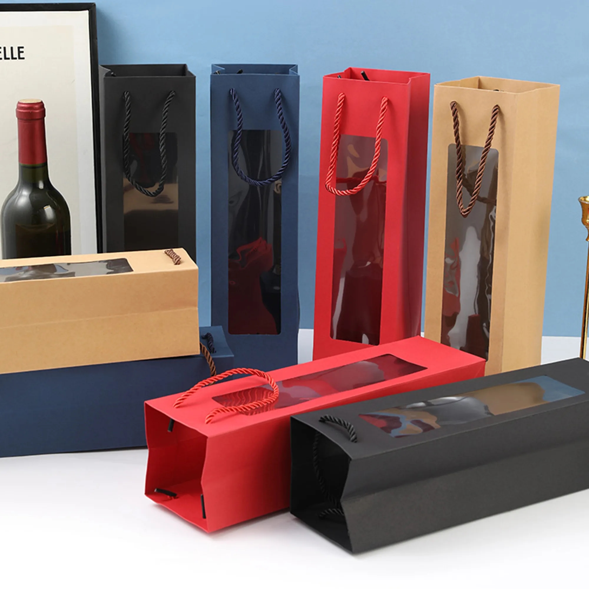 Premium Kraft Wine Gift Bag 3