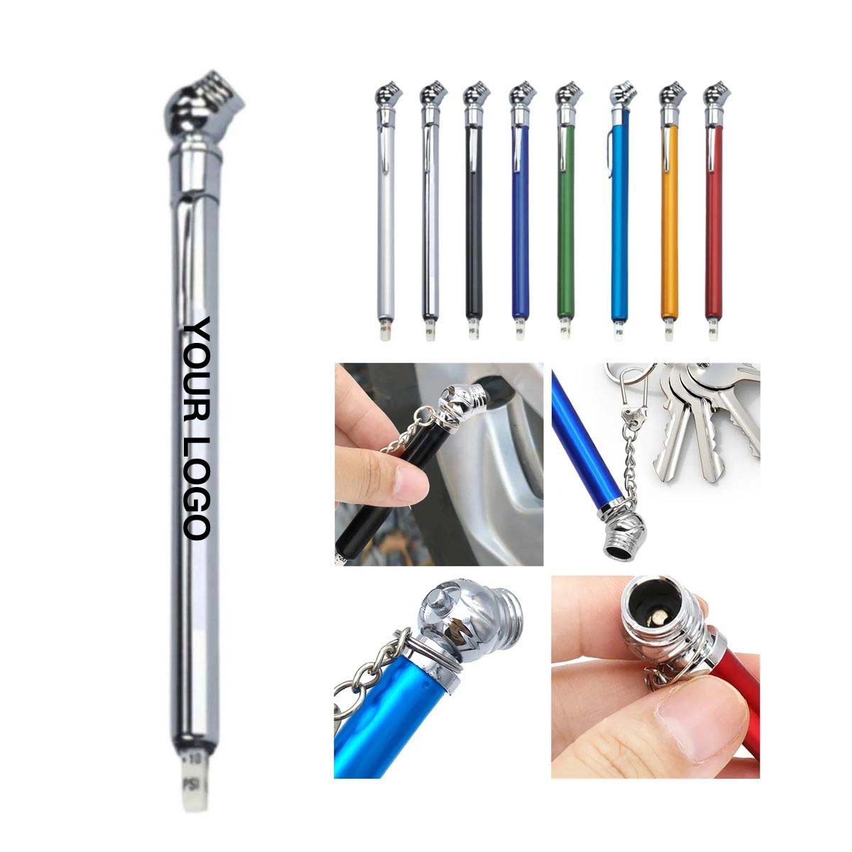 Carabiner Tire Pressure Gauge 2