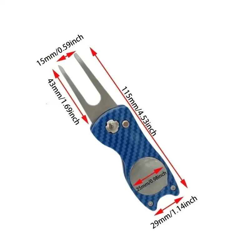 Carbon Fiber Golf Divot Repair Tool 1