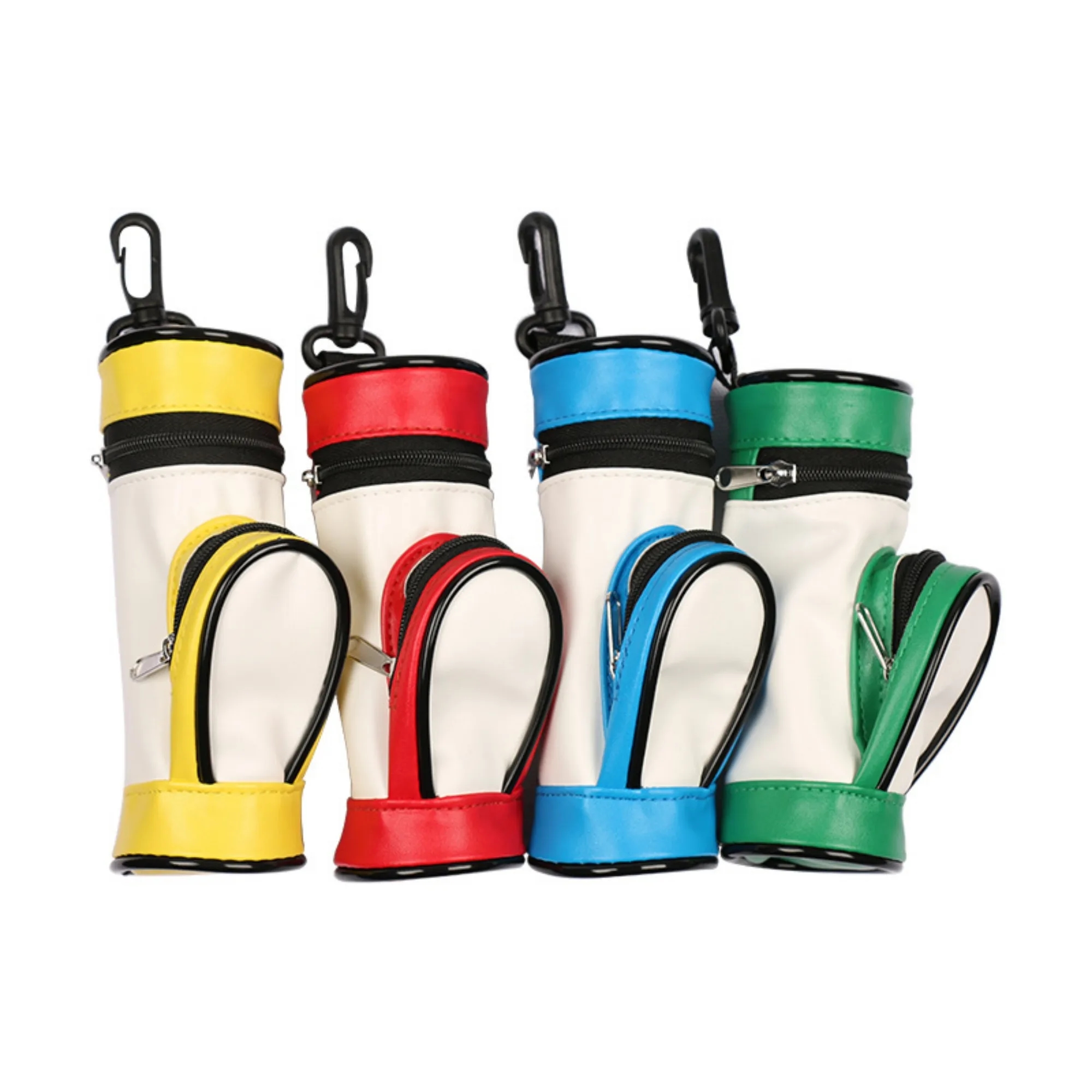 PU Golf Ball & Tee Pouch With Hook 3