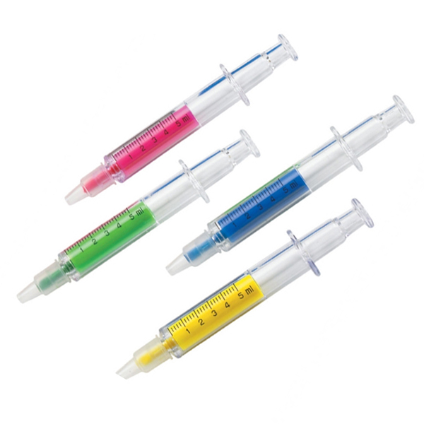Doc's Syringe Multi Color Neon Highlighter 2