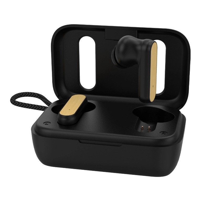 Custom Bamboo True Wireless Auto Pair Ear Buds 3