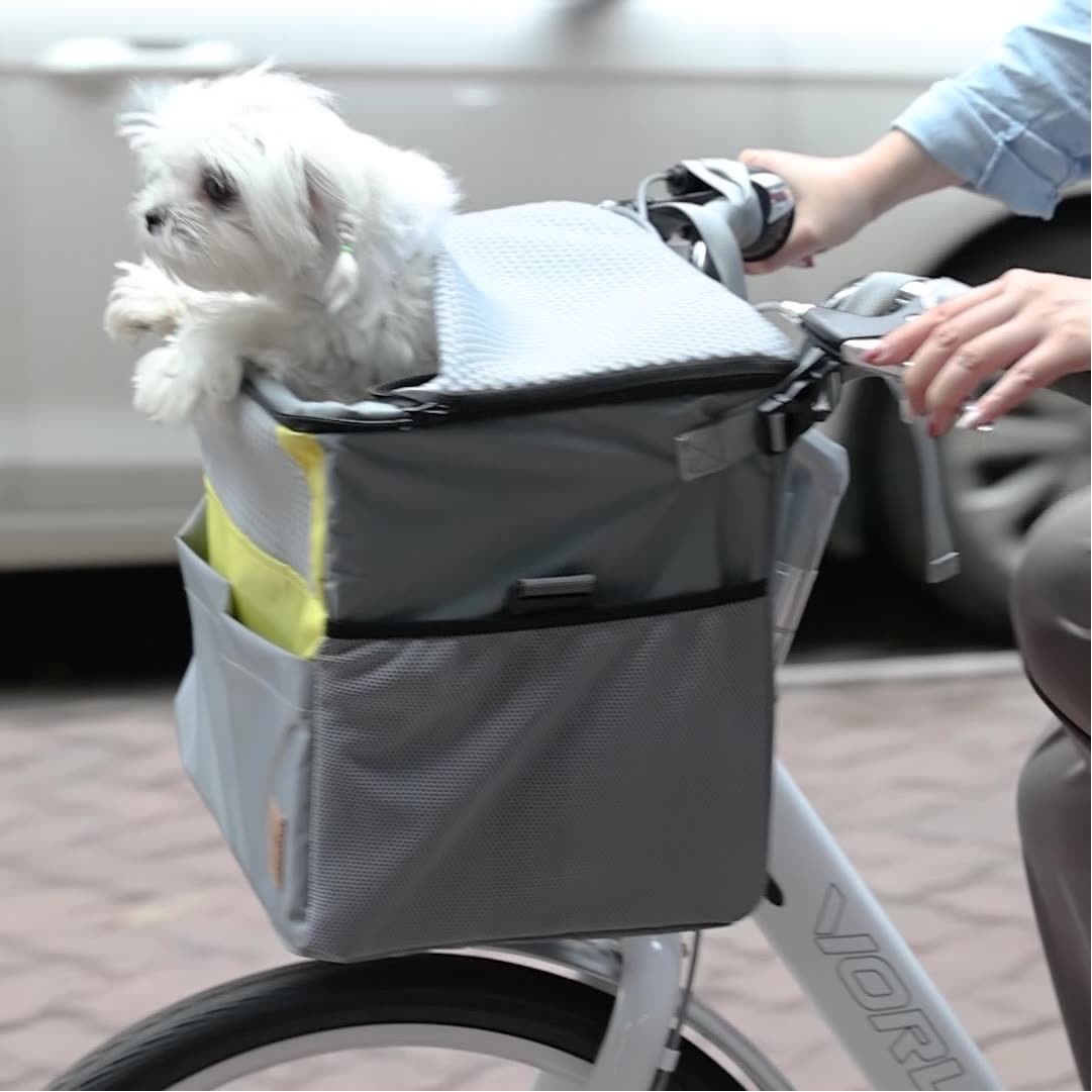 Puppy Car Seat Bike Basket Bag 4
