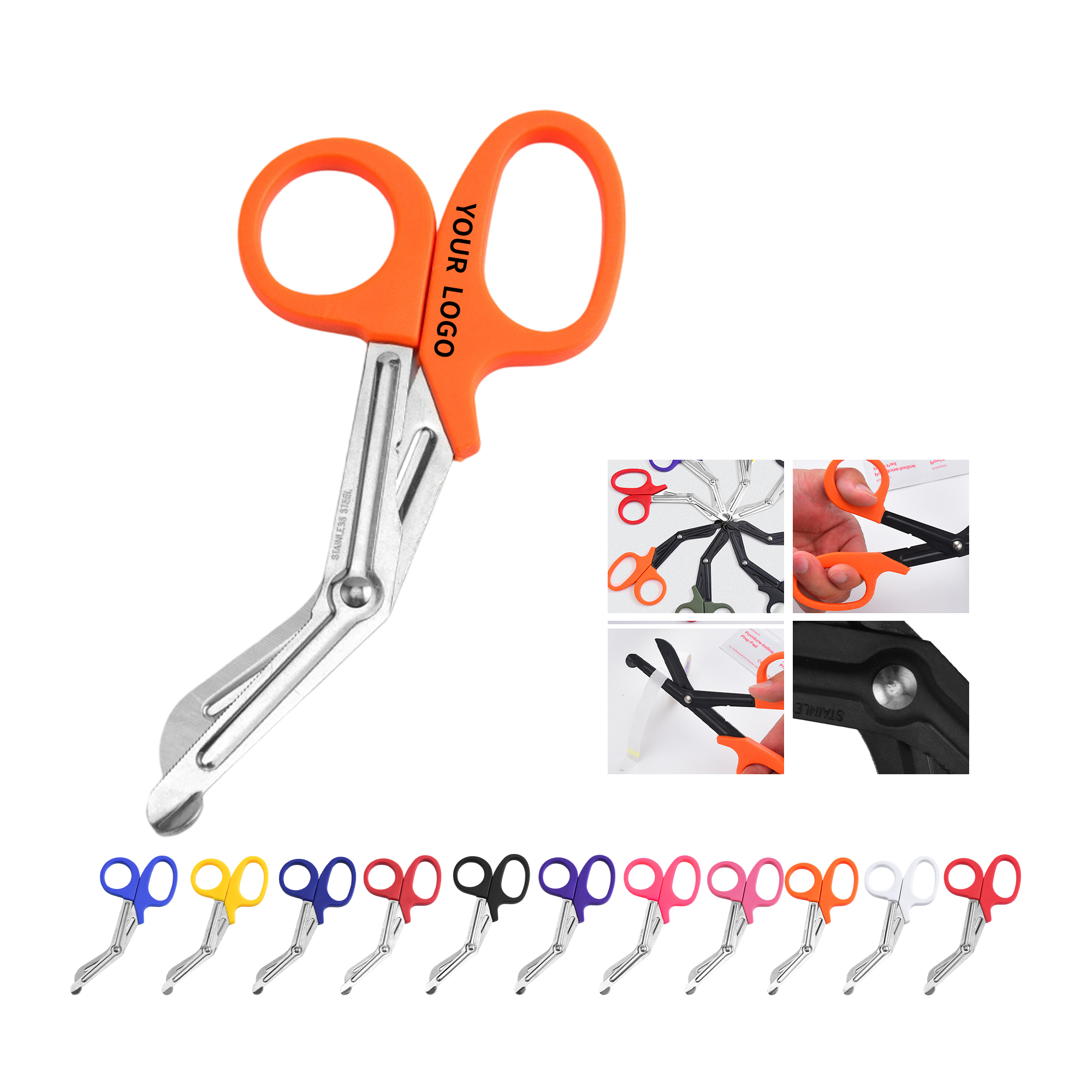 Stainless Steel Paramedic Bandage Scissors With Safety Tip 6