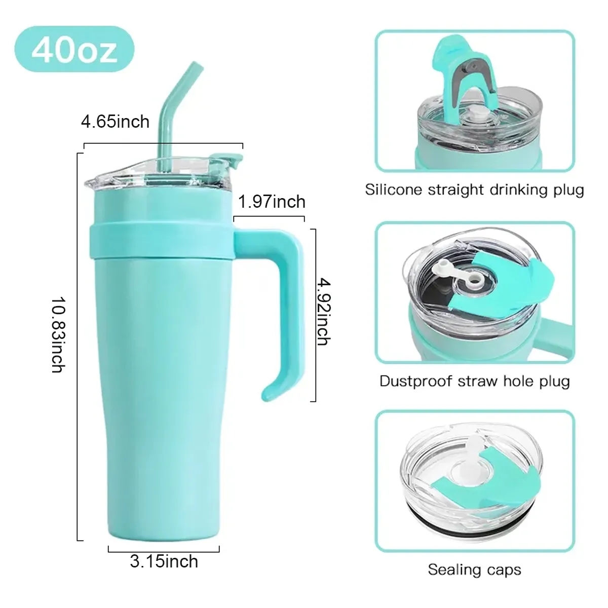 40 oz Stainless Steel Tumbler 3