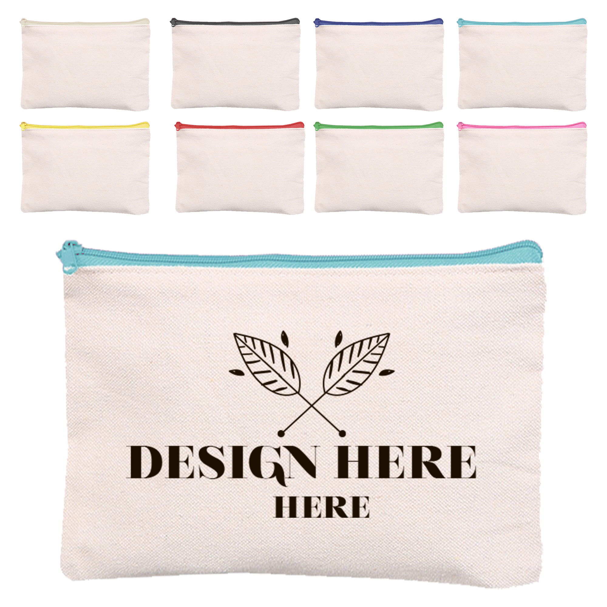 Custom Canvas Pencil Pouch Bulk Available 3