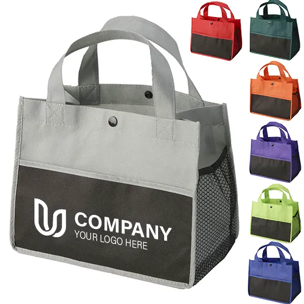 Mini Snap Non-Woven Lunch Totes 1