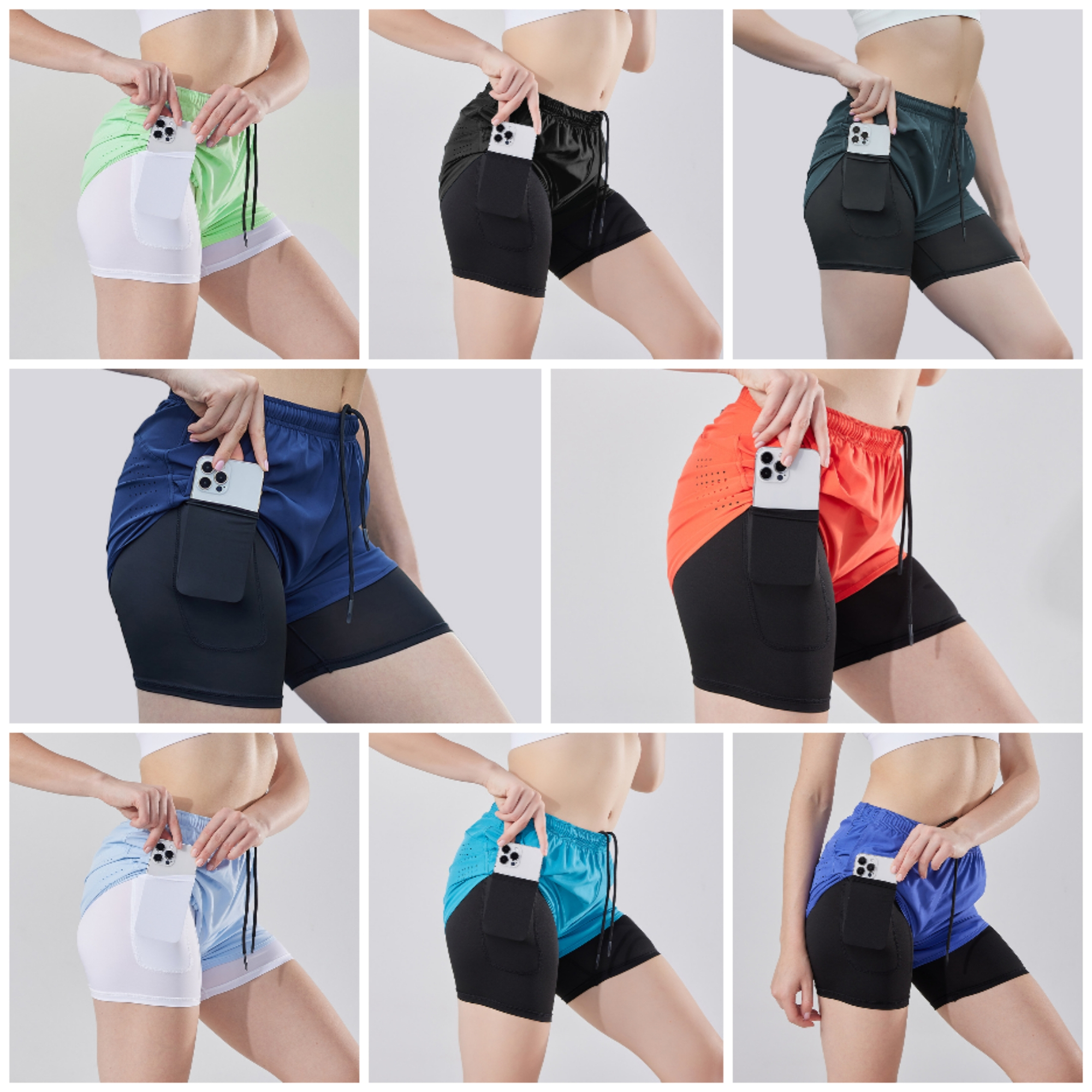 Women 2 In 1 Running Short 3