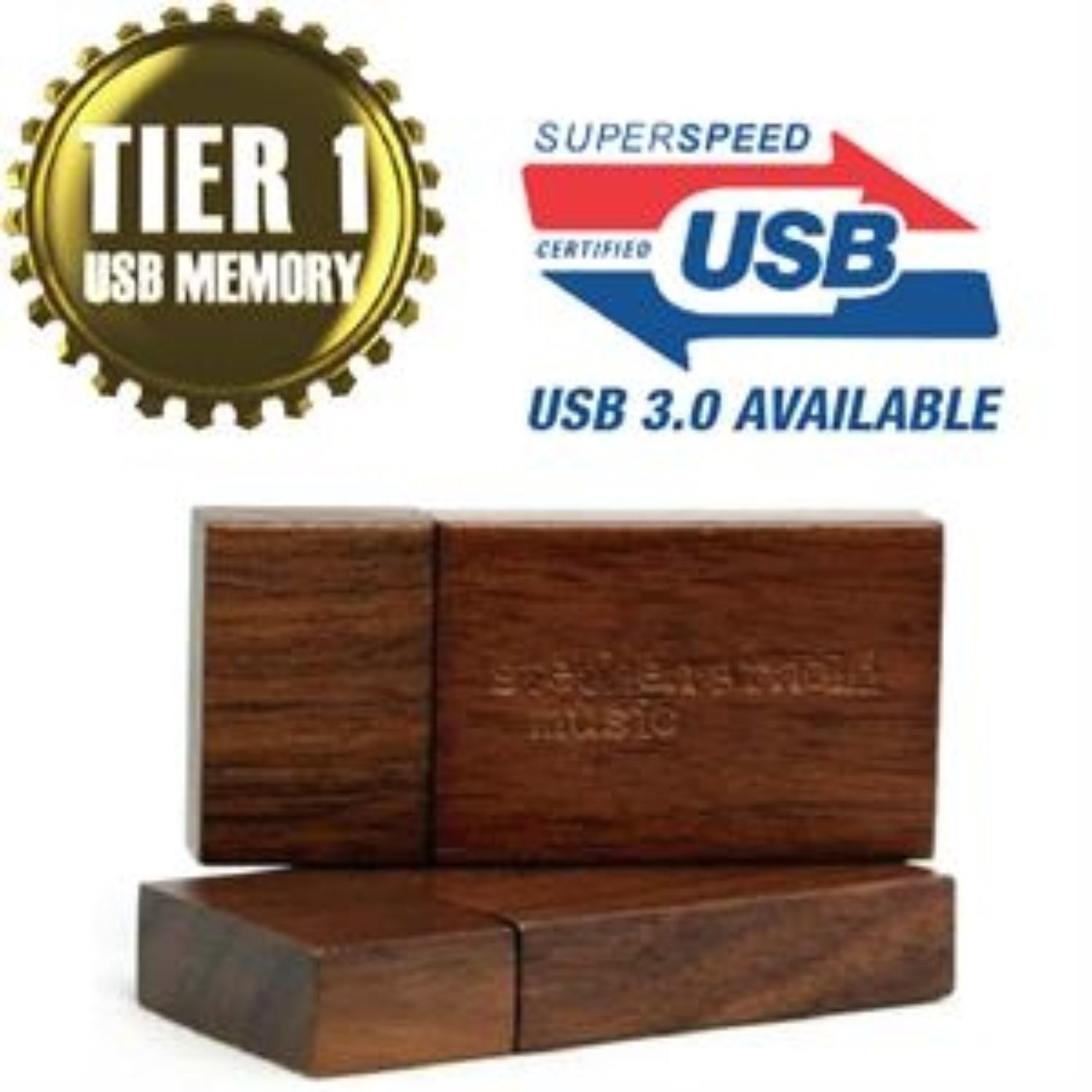 Rectangular Wooden USB Flash Drives with Magnetic Closure 7
