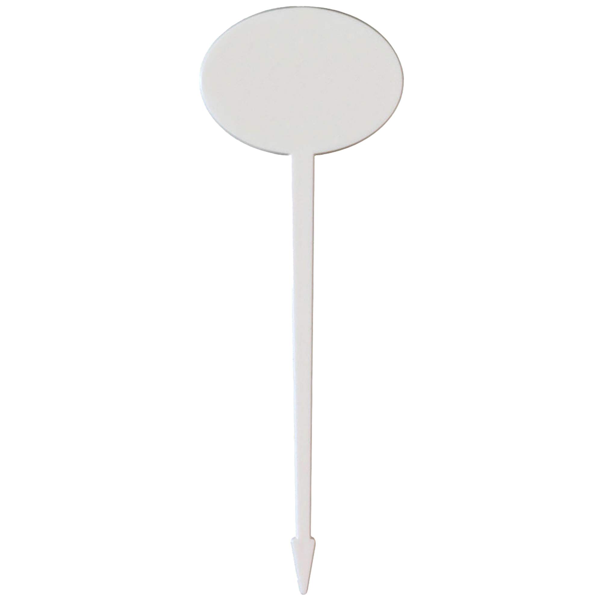 Plastic Food Pick 4.000" Oval (Color) Digital Print 5