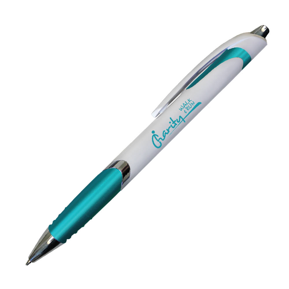 White Crest Grip Pen 19