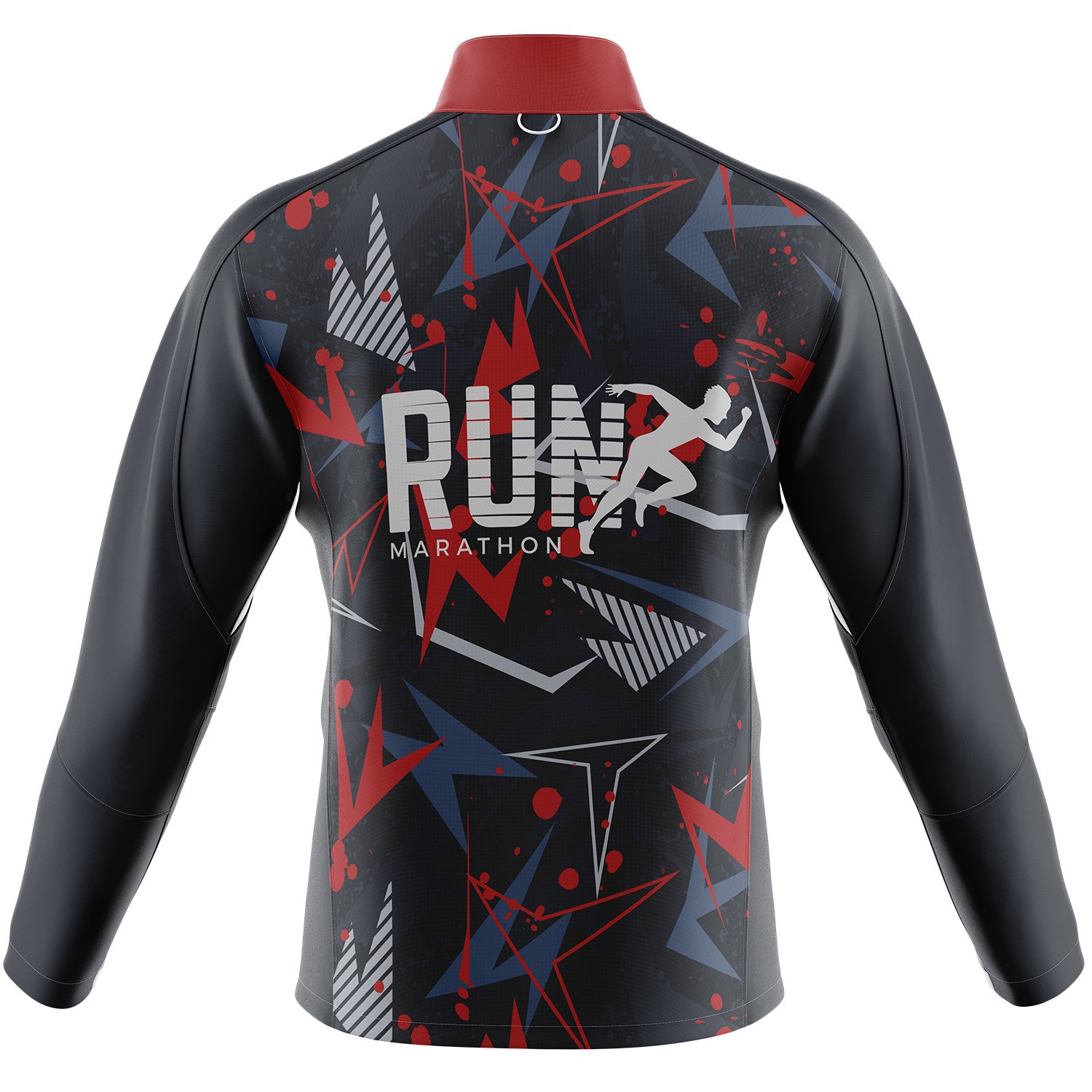 Women's 75D Pique Sublimation Full Color Quater zipper Turtleneck 2