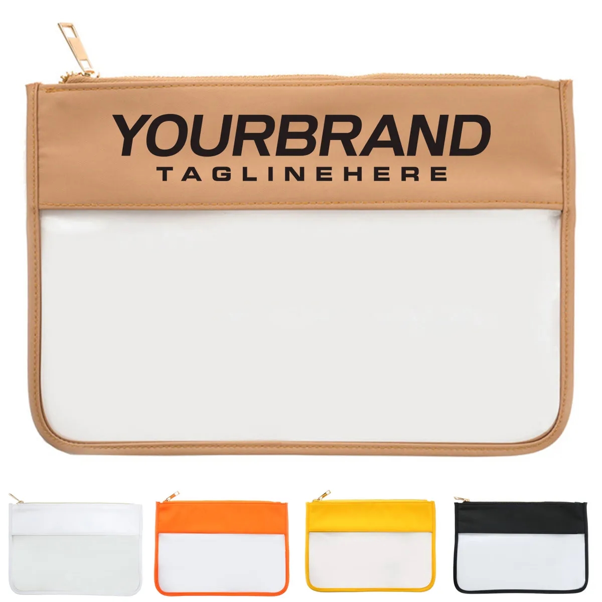 Branded Clear Makeup Waterproof Toiletry Cosmetic Bag 3