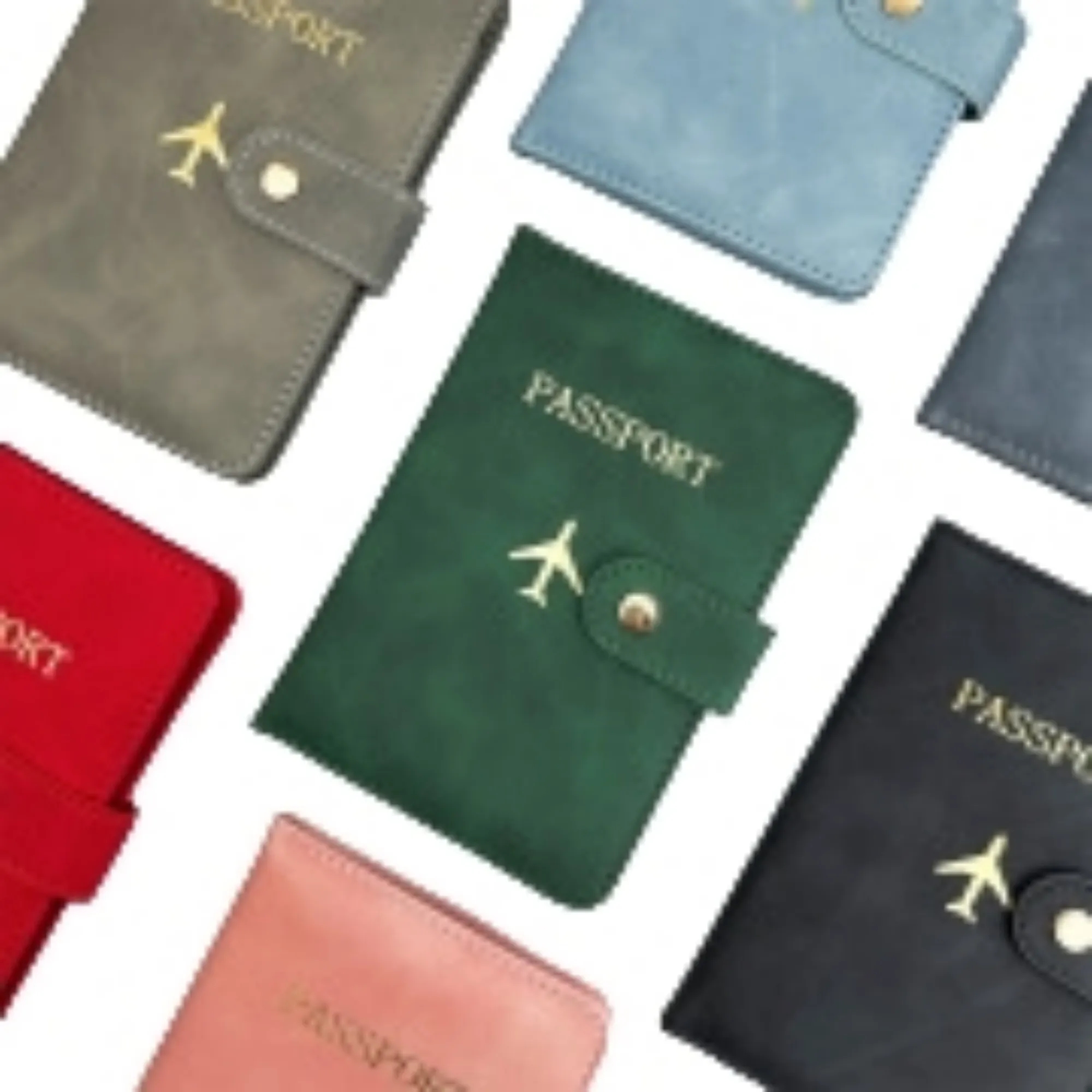 PU Leather Passport Holder Card Sleeve 3