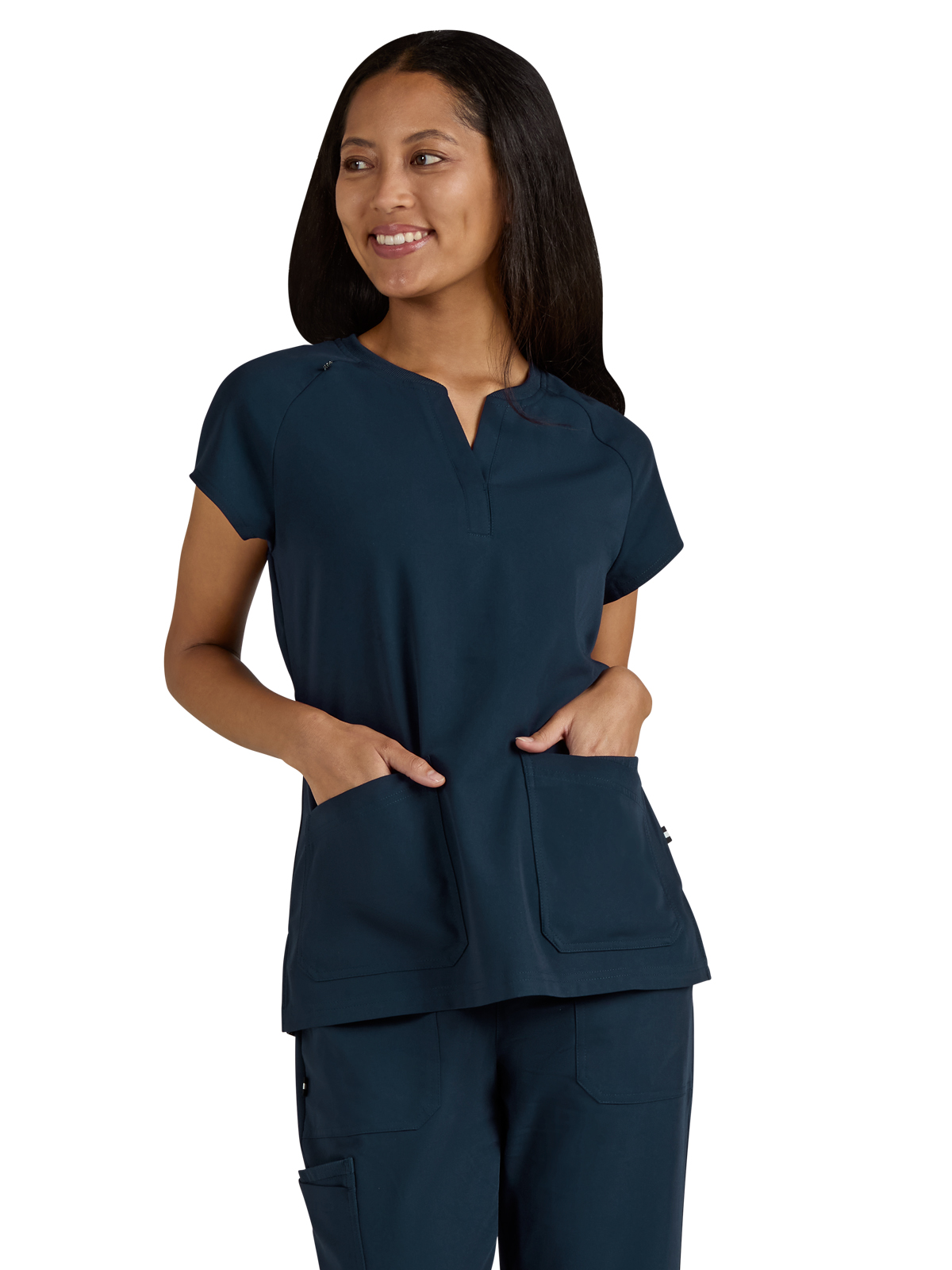 koi - Next Gen - Women's Split-Neck Three-Pocket We Have Heart Top 6