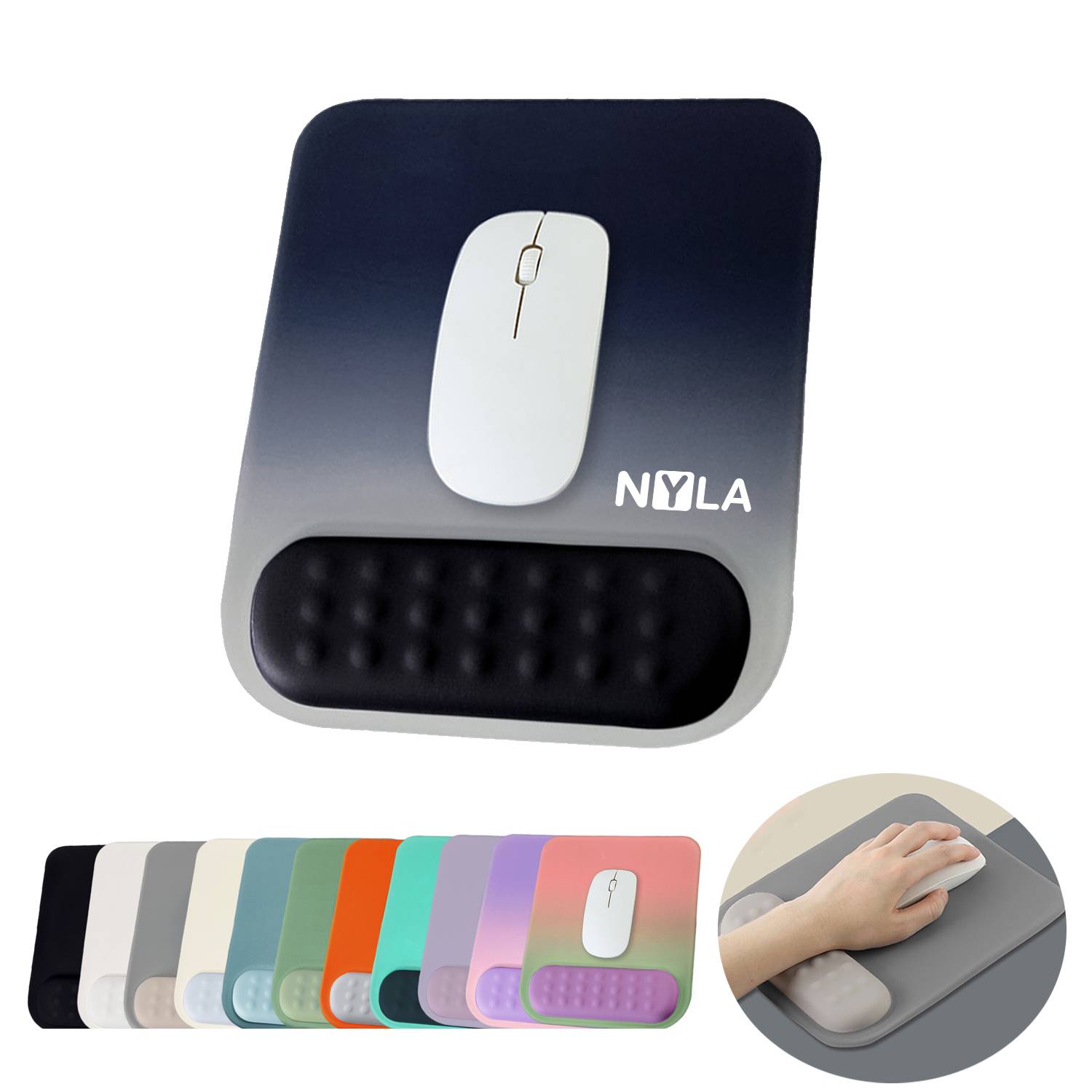 Comfy Portable Ergonomic Waterproof Wrist Rest Mouse Pad 13