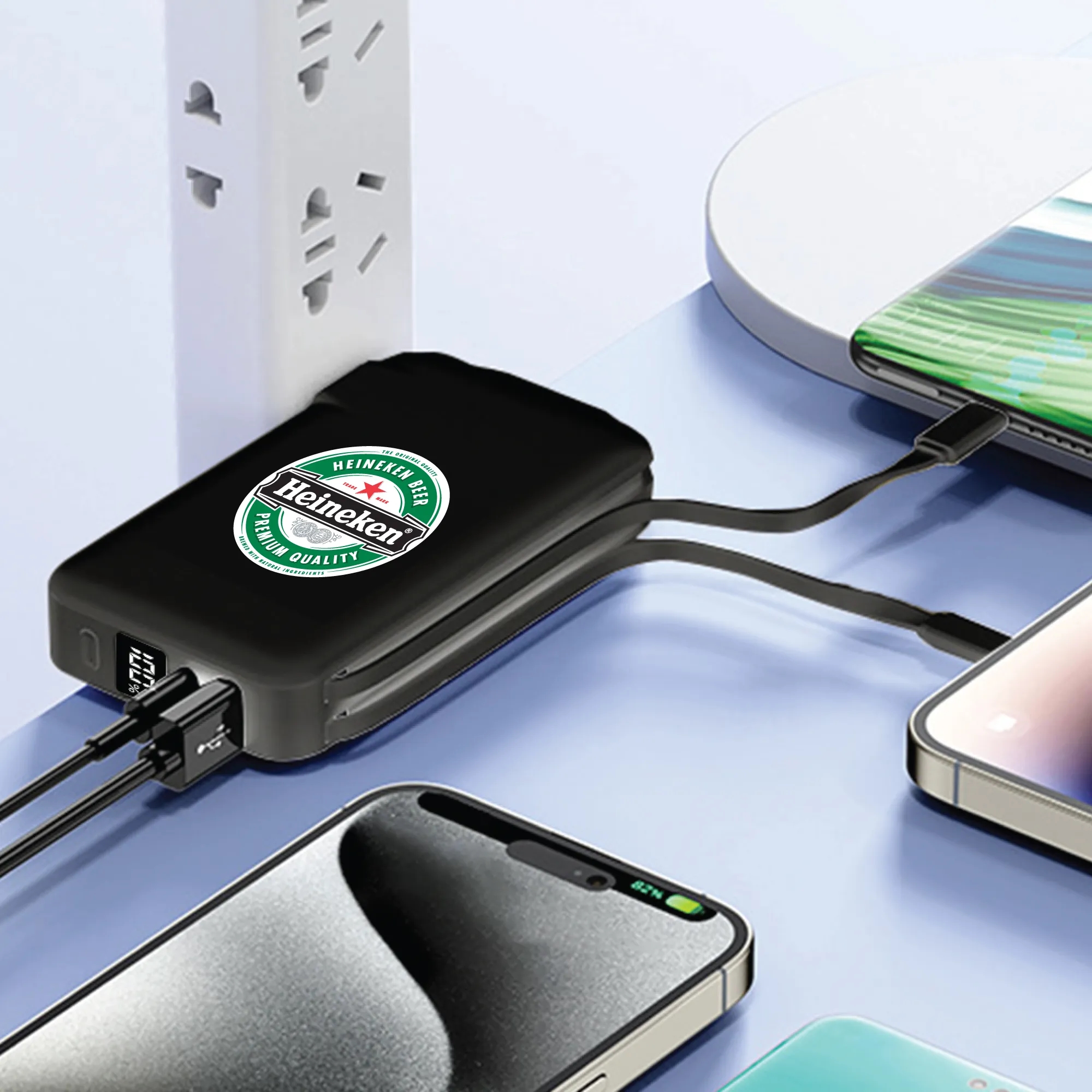 ChargerMerge 10,000 Corded Powerbank 1