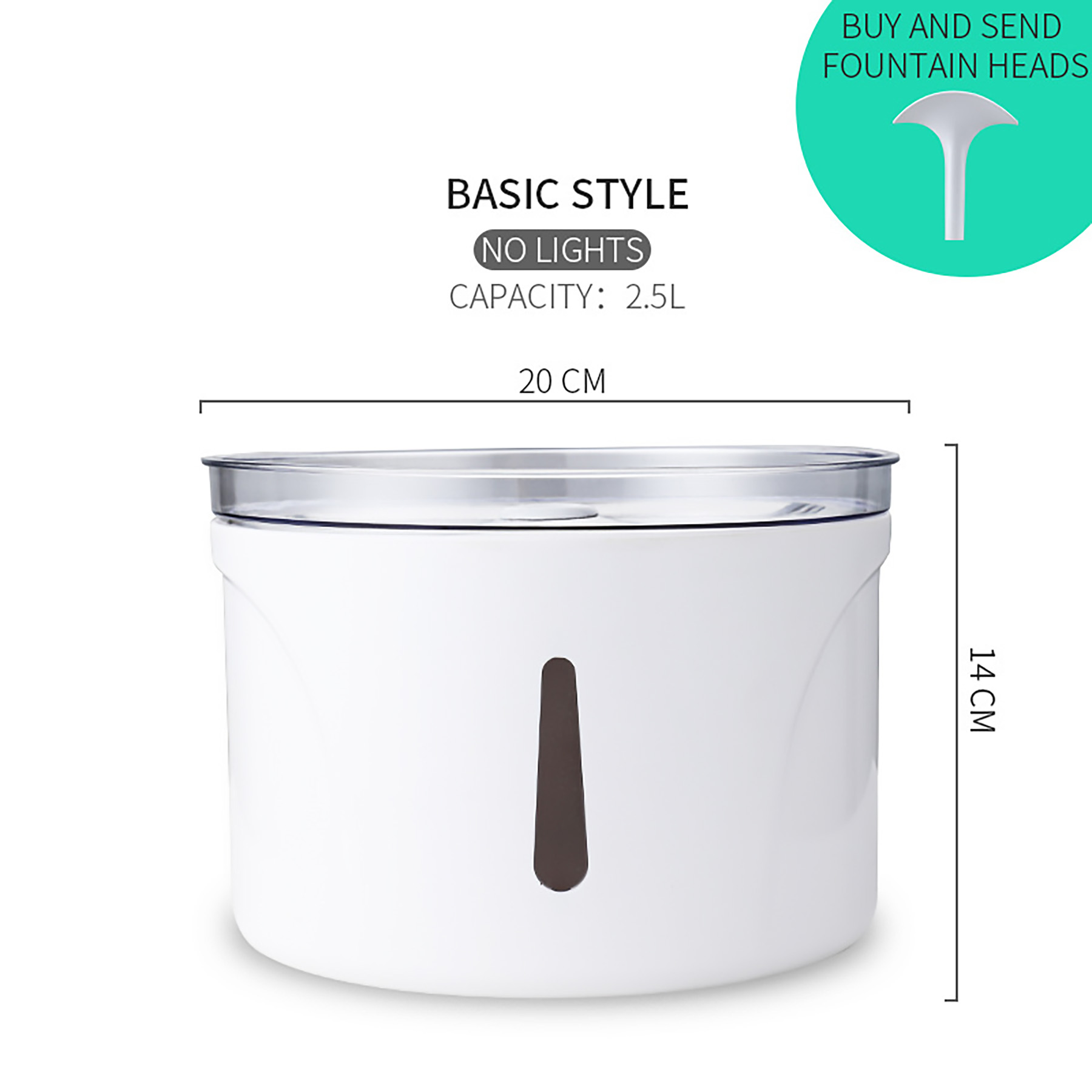 Abs Automatic Circulating Pet Water Feeder 6