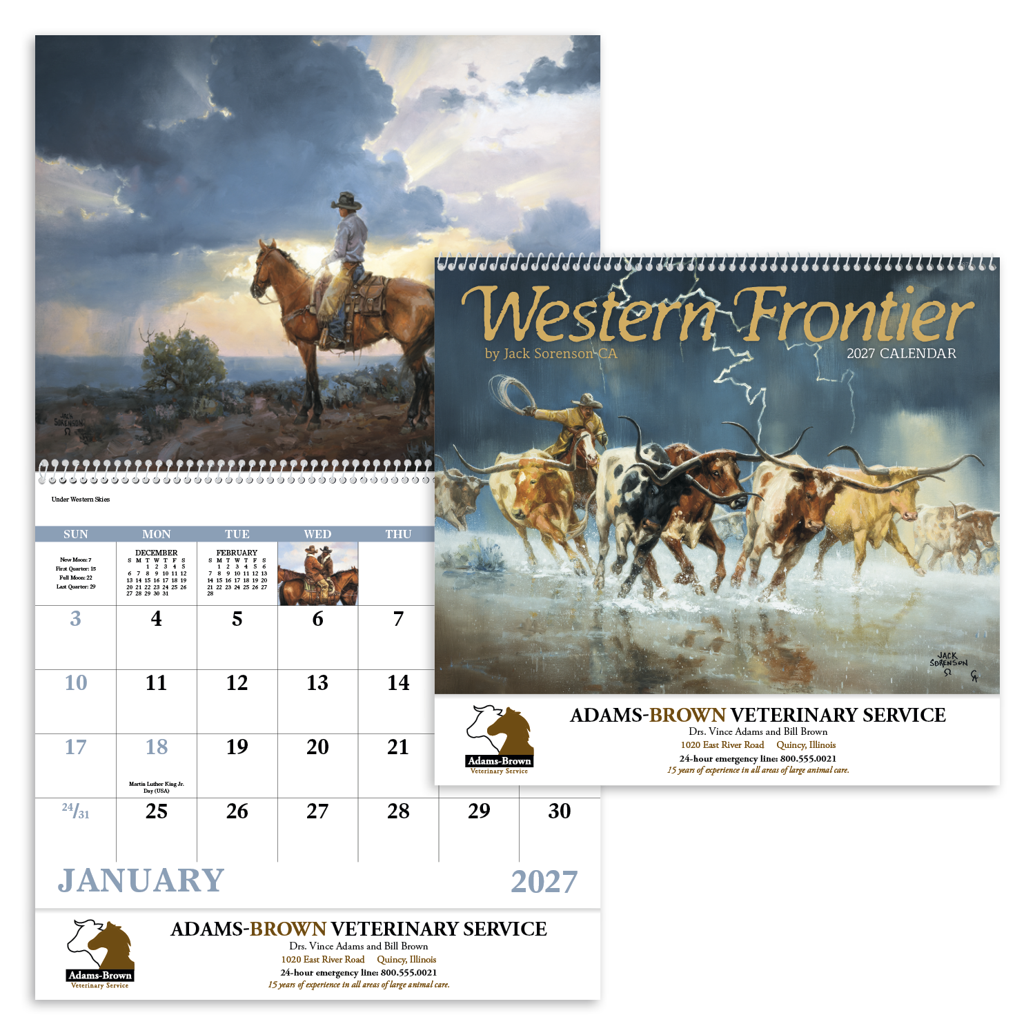 Good Value™ Western Frontier - Spiral Calendar 50