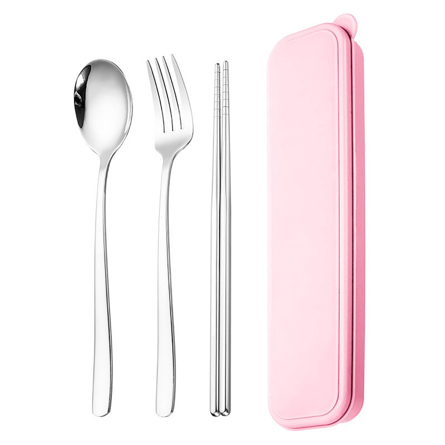 Stainless Steel Chopsticks Spoon Fork Cutlery Set w/ Box 6