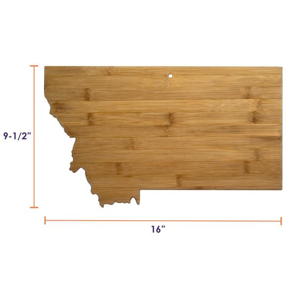 U.S. State Shaped Bamboo Cutting and Serving Boards 76