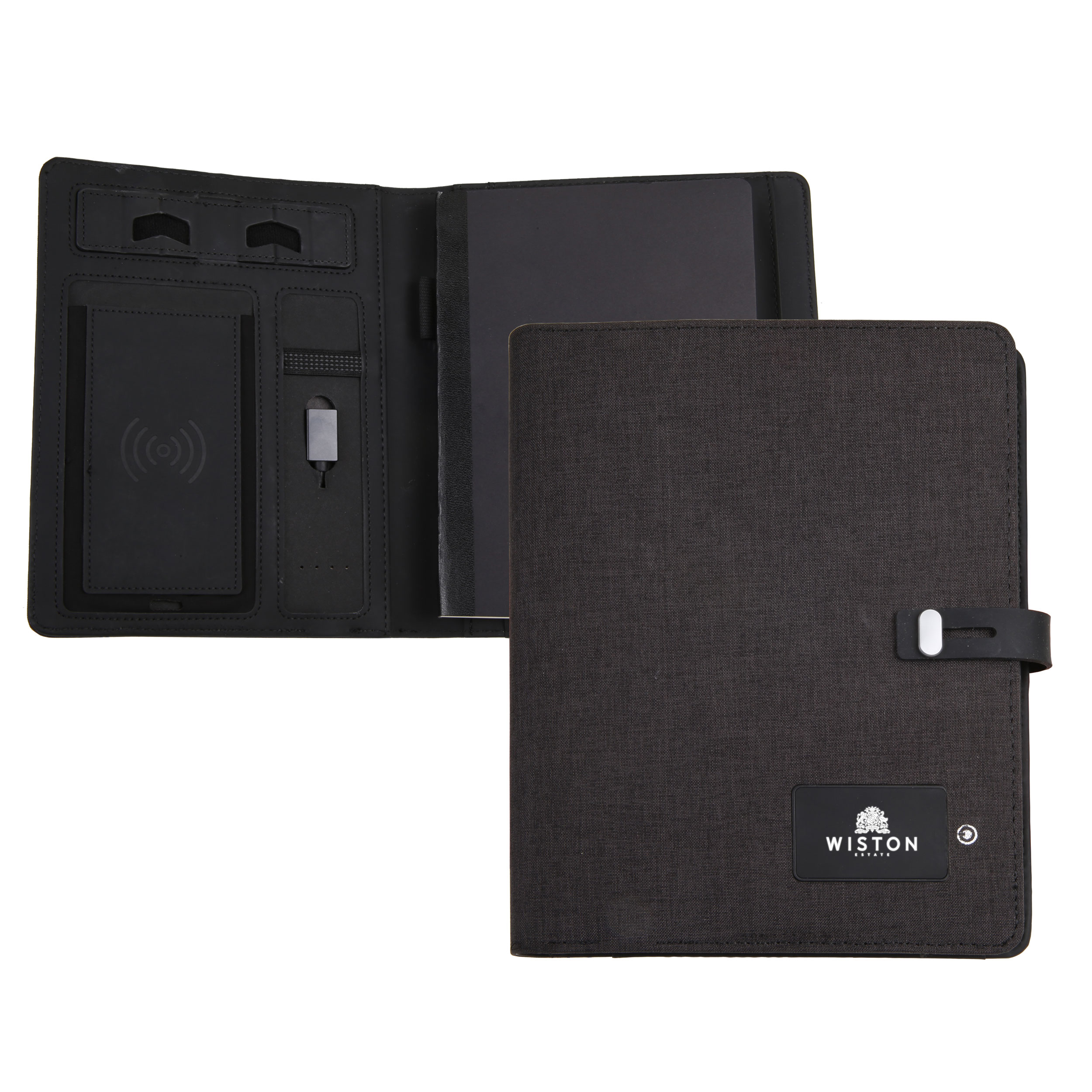 Pavo - Powerbank Journal Padfolio w/ Wireless Charging 1