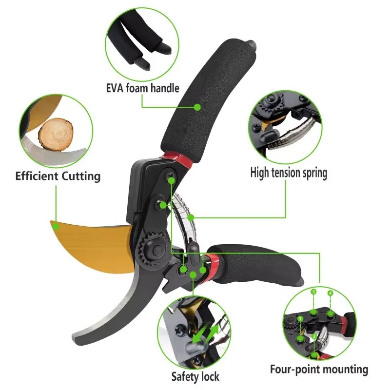 Premium Bypass Pruning Shears For Your Garden 4