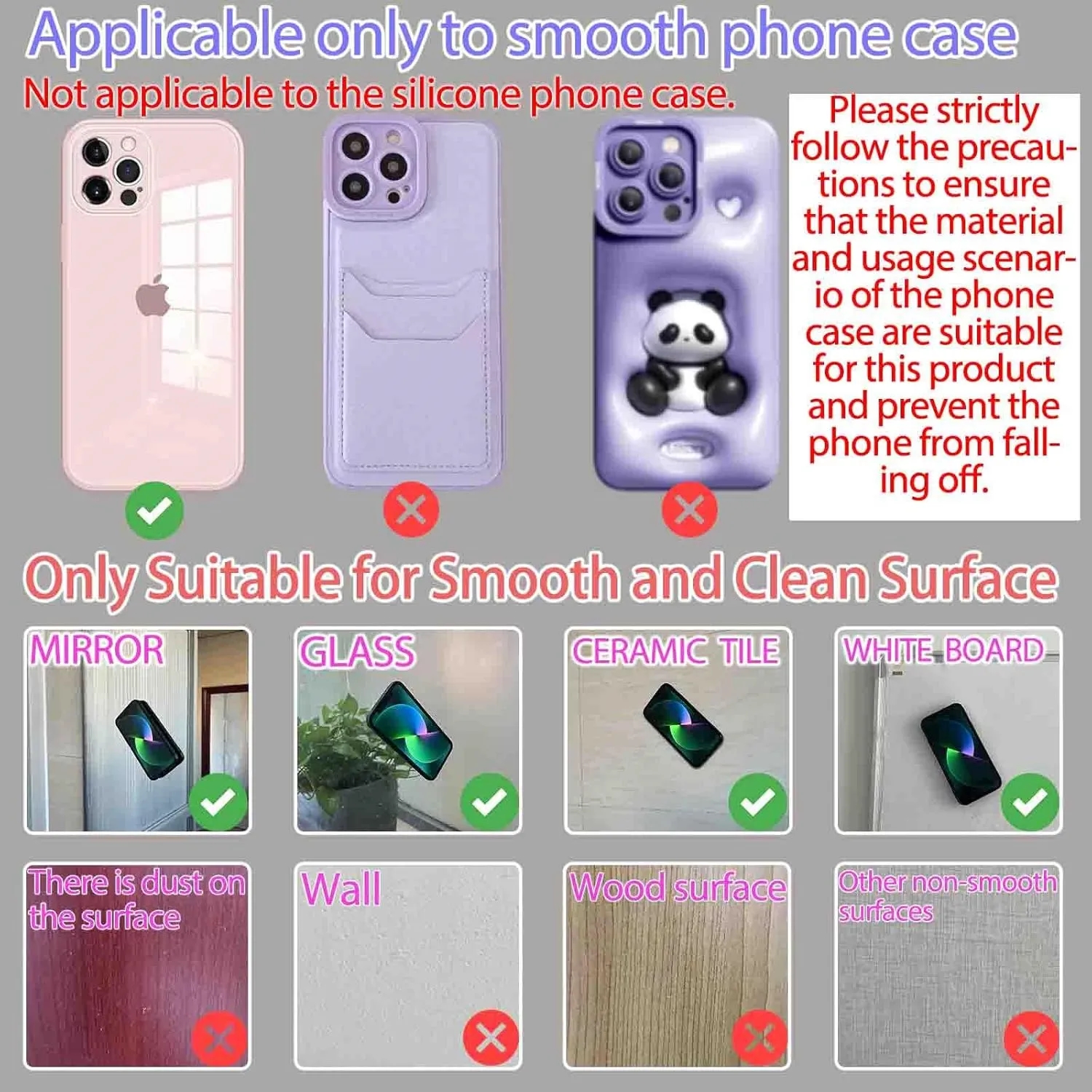 Silicone Suction Phone Case Adhesive Mount 1