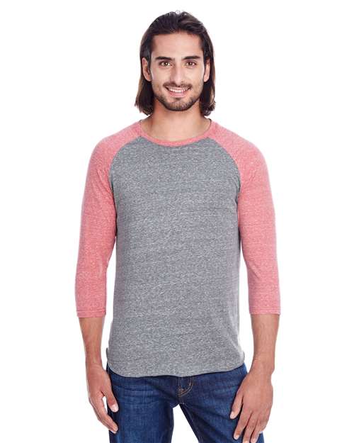 Unisex Triblend Three-Quarter Sleeve Raglan T-Shirt - 302G 4