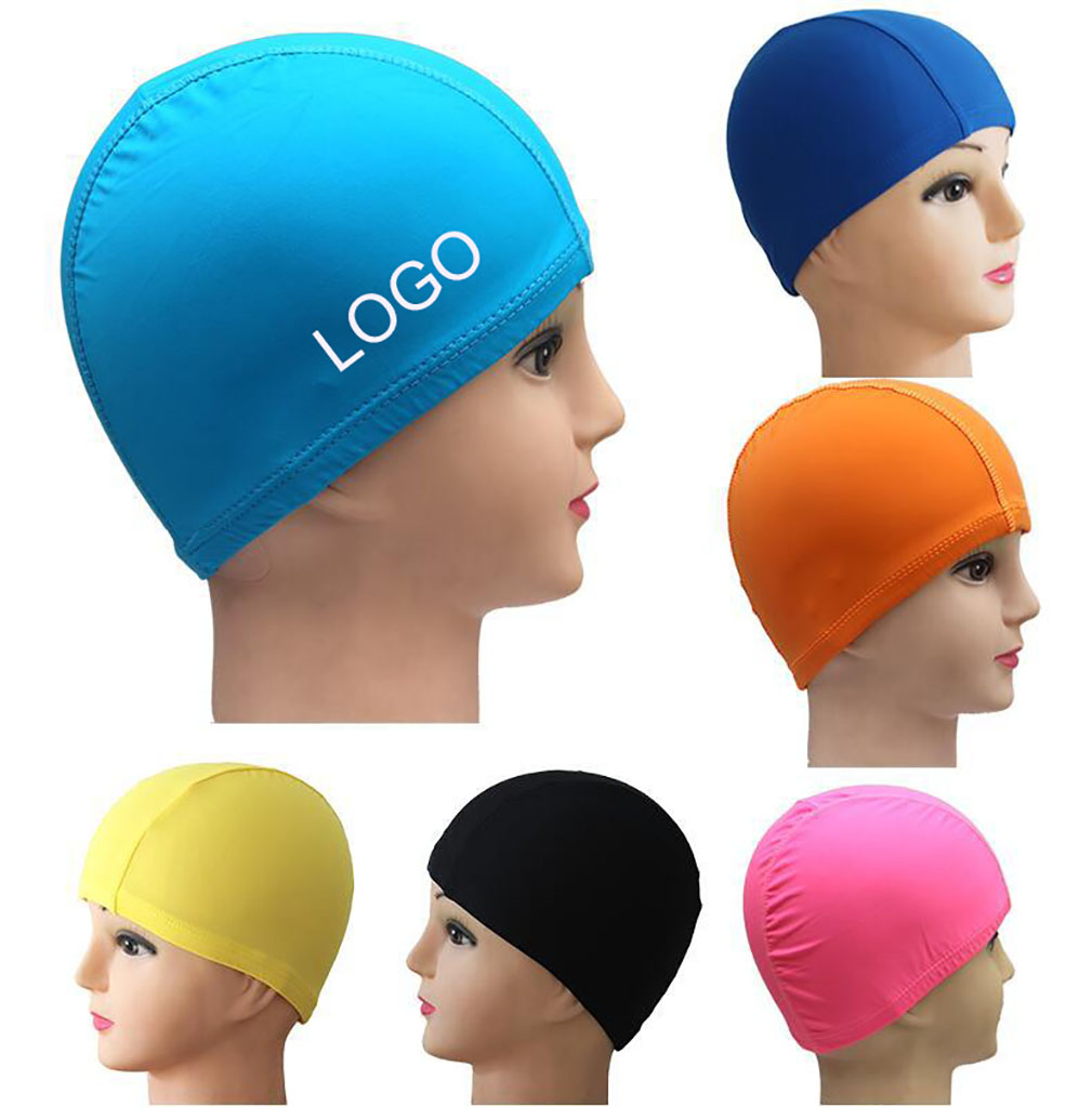 Nylon Fabric Swim Cap for kids and adults 1