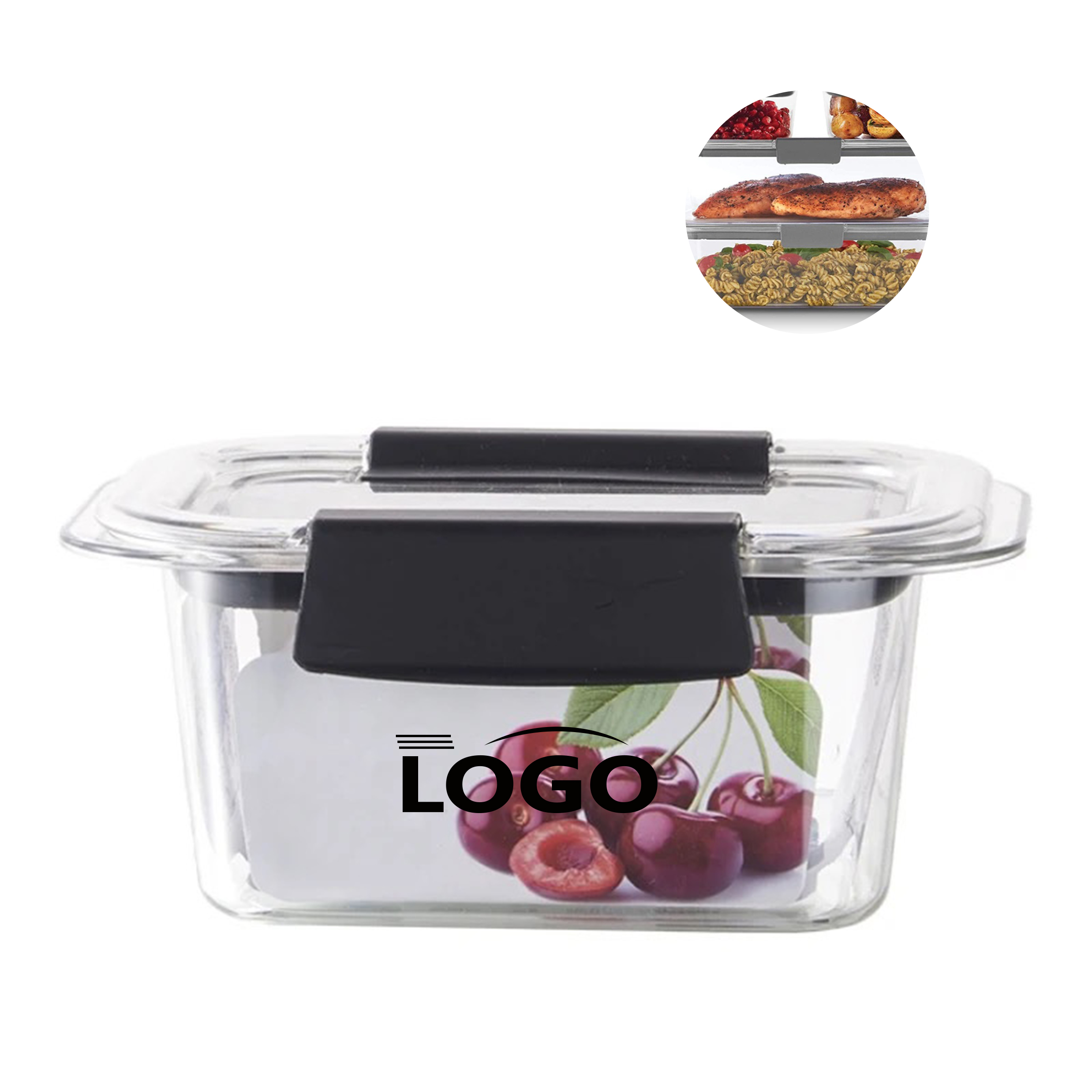 Plastic 1450ml Food Storage Container with Airtight Seal 2