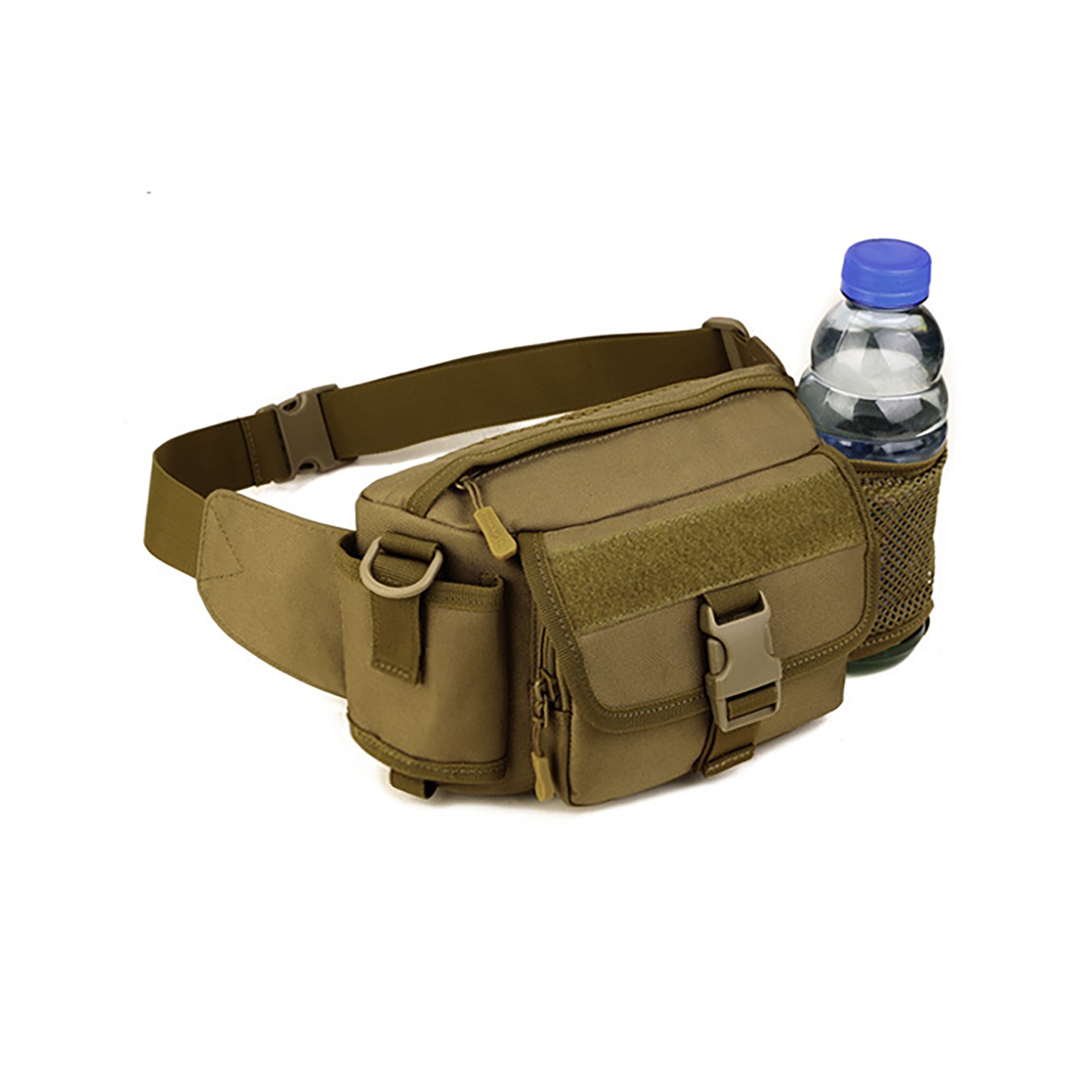 Outdoor Tactical Fanny Pack With Mesh Water Bottle Holder 6